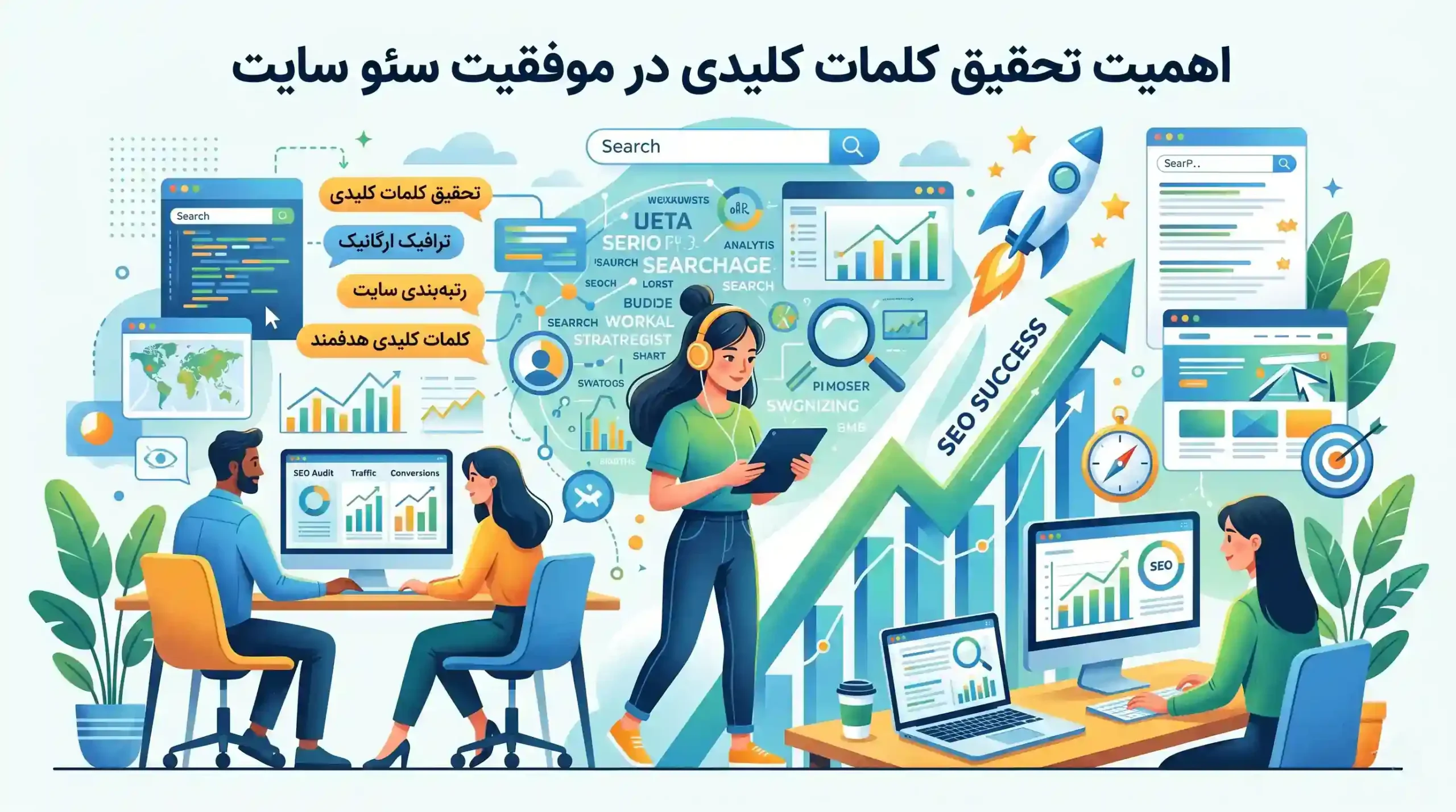 🔍 اهمیت تحقیق کلمات کلیدی در موفقیت سئو سایت