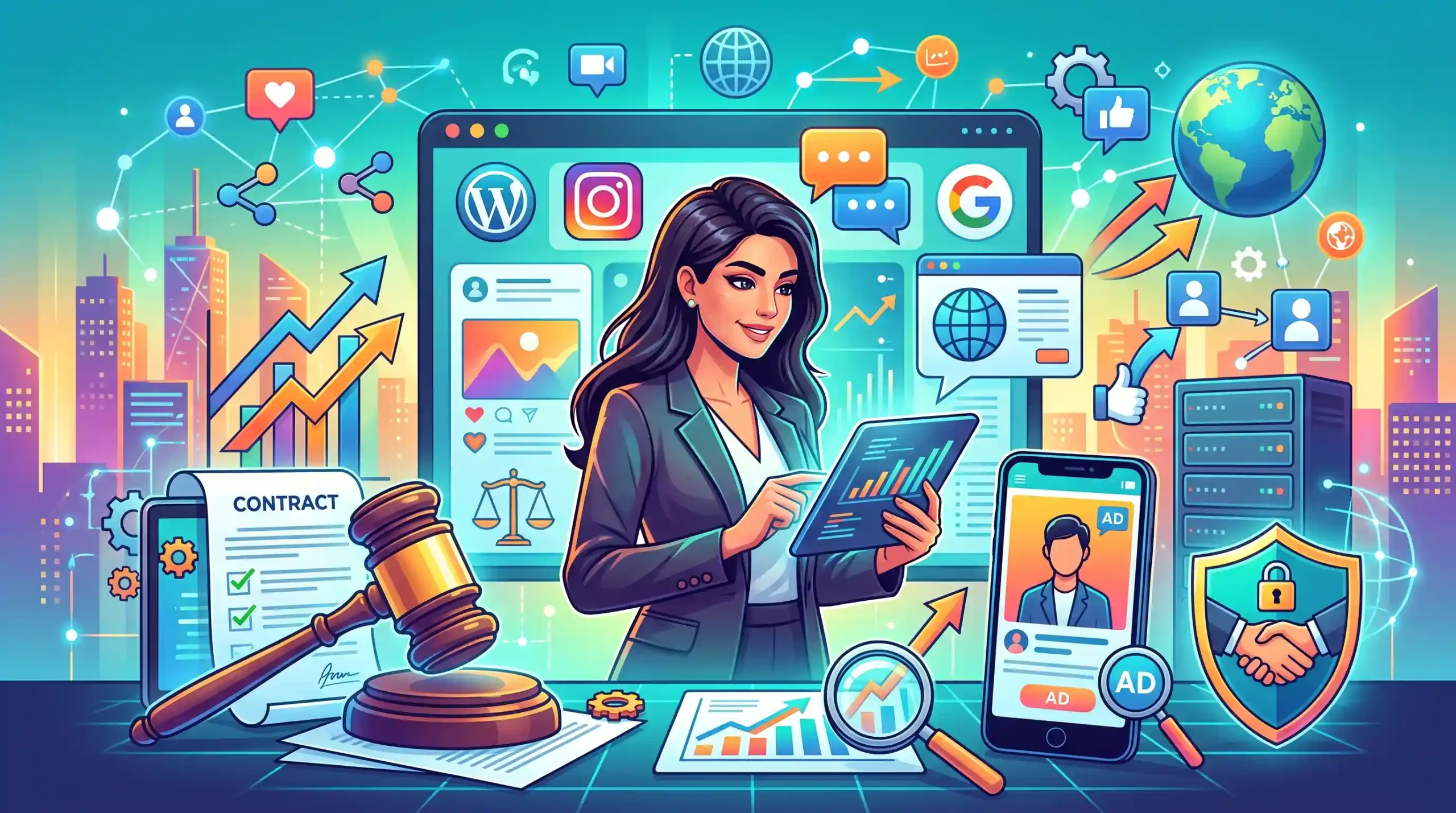 🖋️ قوانین تبلیغات آنلاین و برندسازی قانونی در شبکه های اجتماعی خارجی