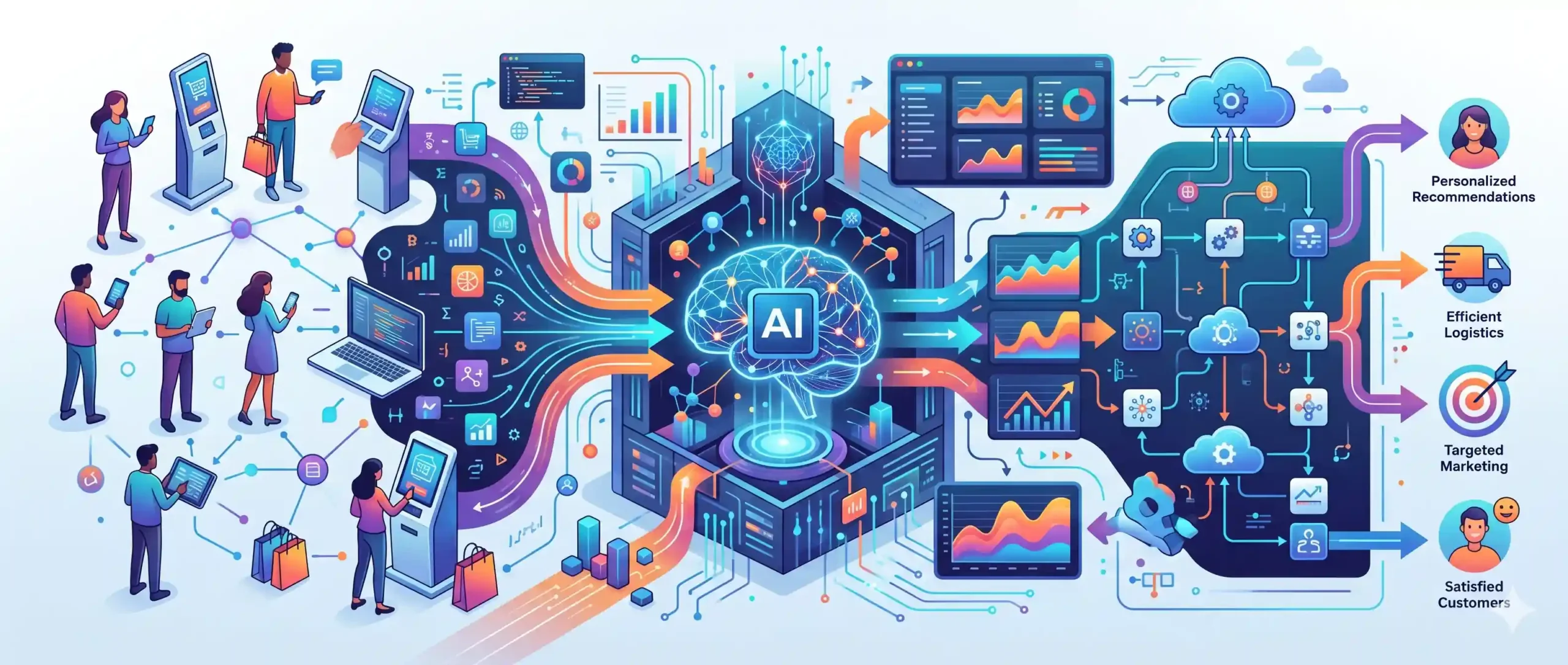 🧠 هوشمندسازی سیستم با هوش مصنوعی و تحلیل رفتار مشتری