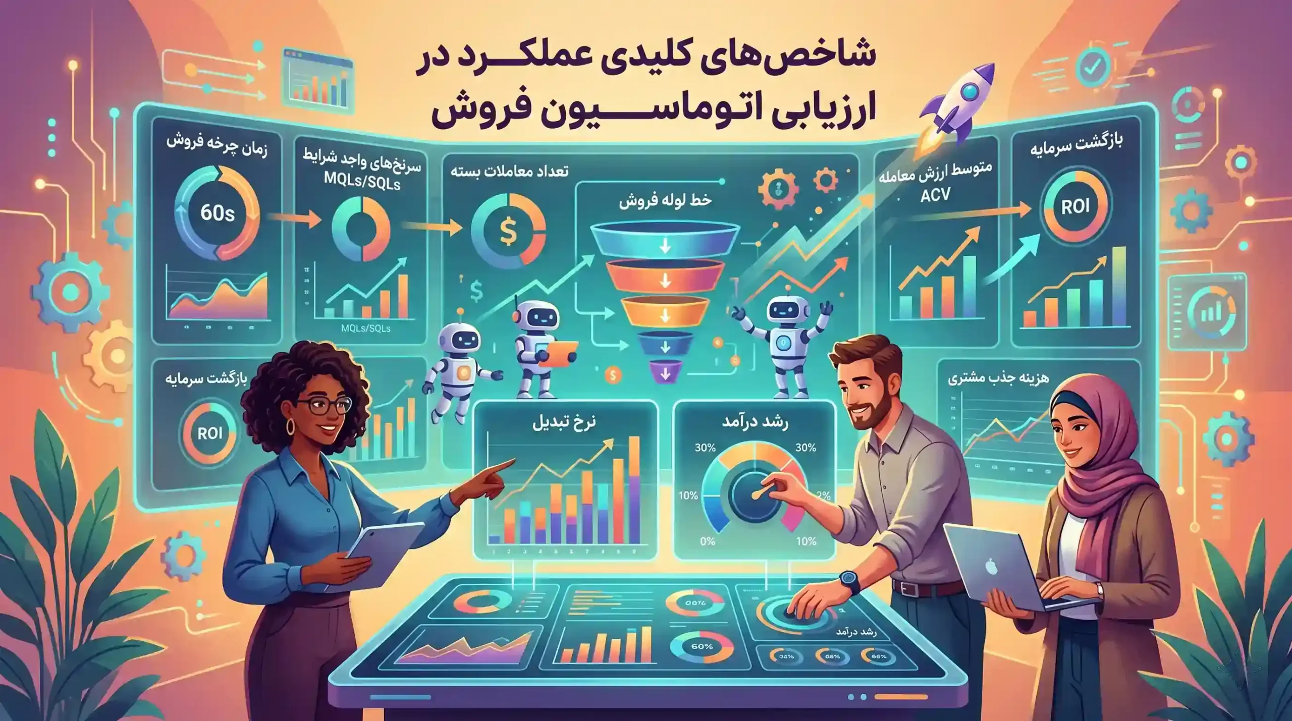 📈 ارزیابی شاخصهای کلیدی عملکرد در اتوماسیون فروش