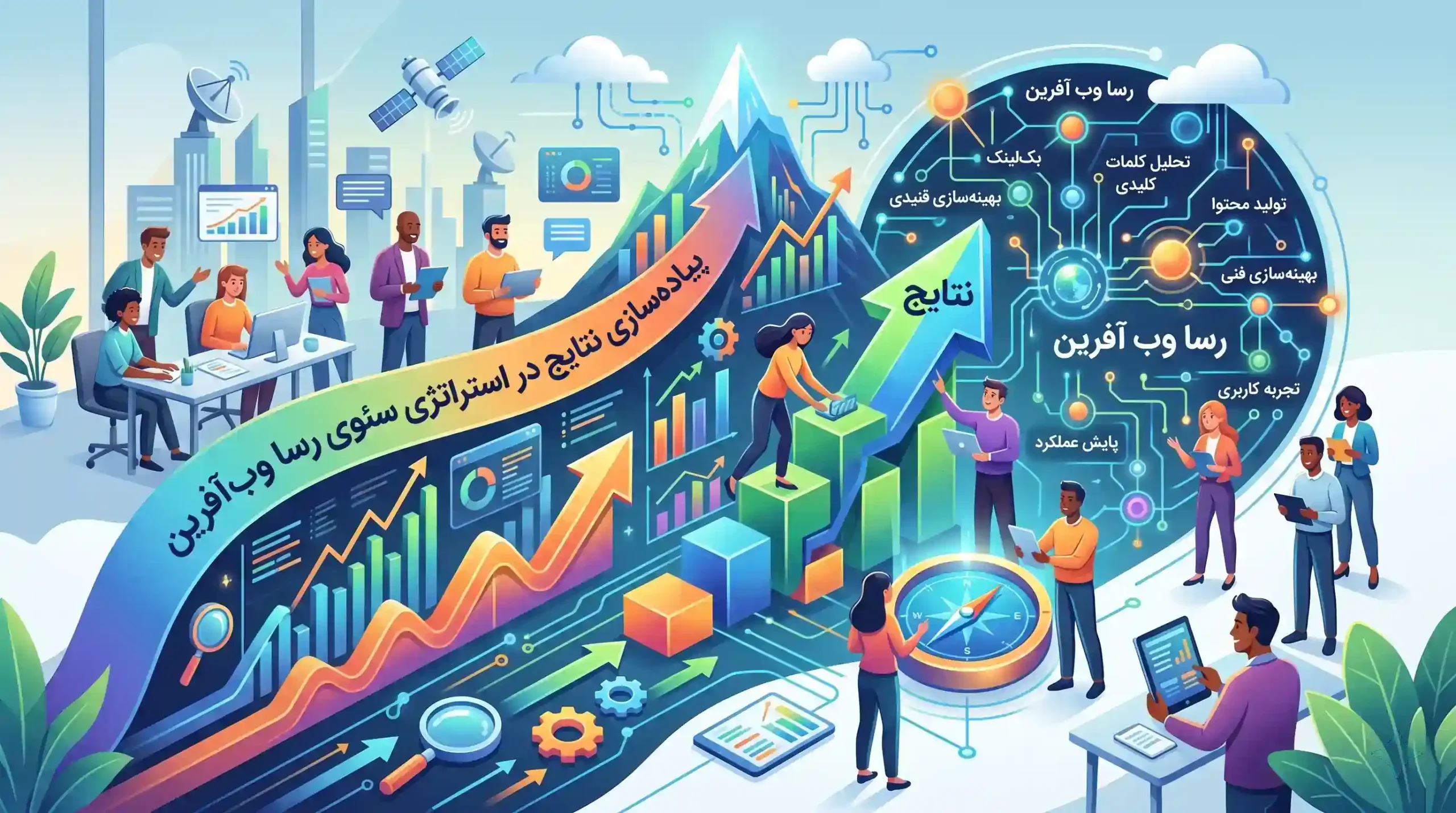 🚀 پیاده‌سازی نتایج در استراتژی سئوی رسا وب آفرین
