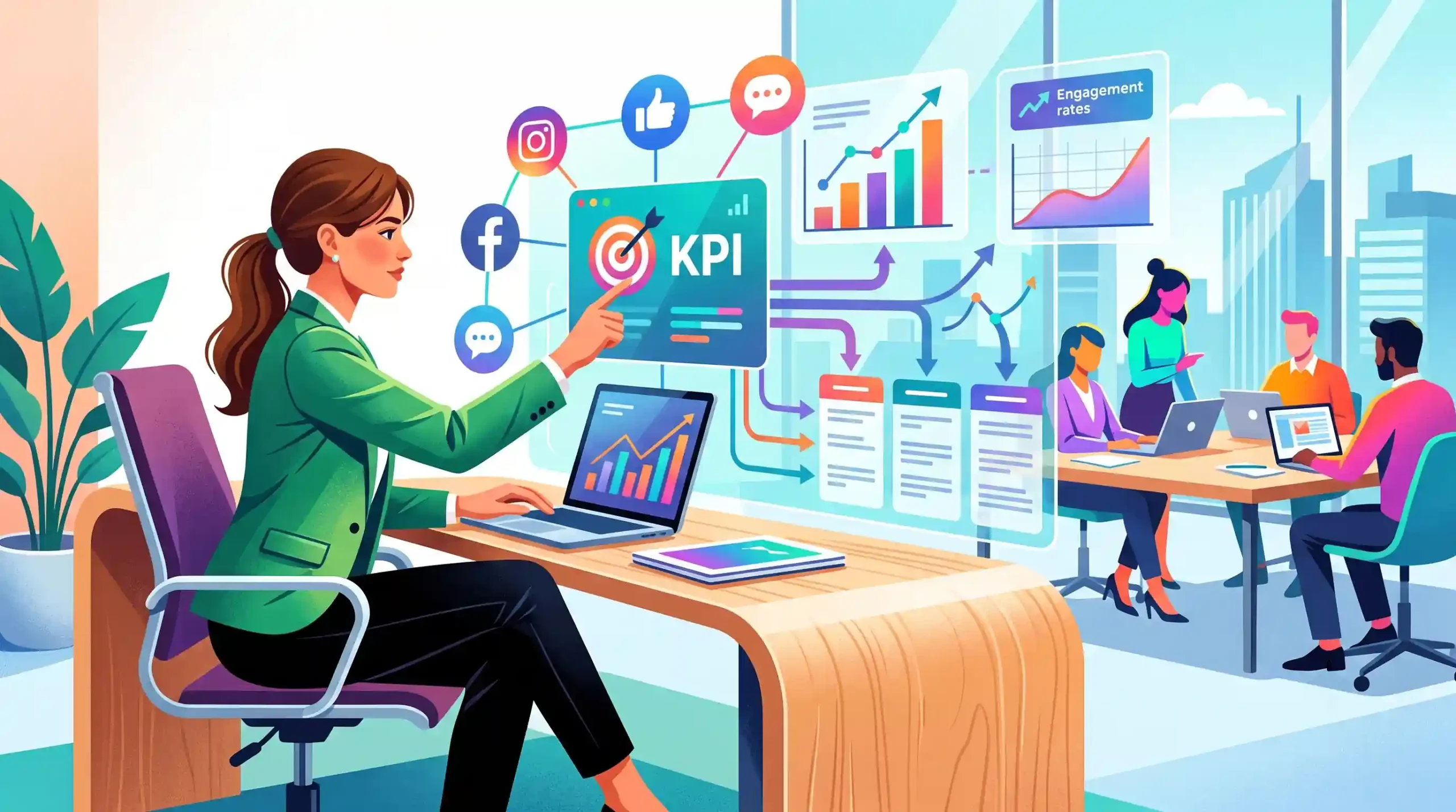 🎯 تعیین شاخص های کلیدی عملکرد KPI برای ادمین سوشال مدیا
