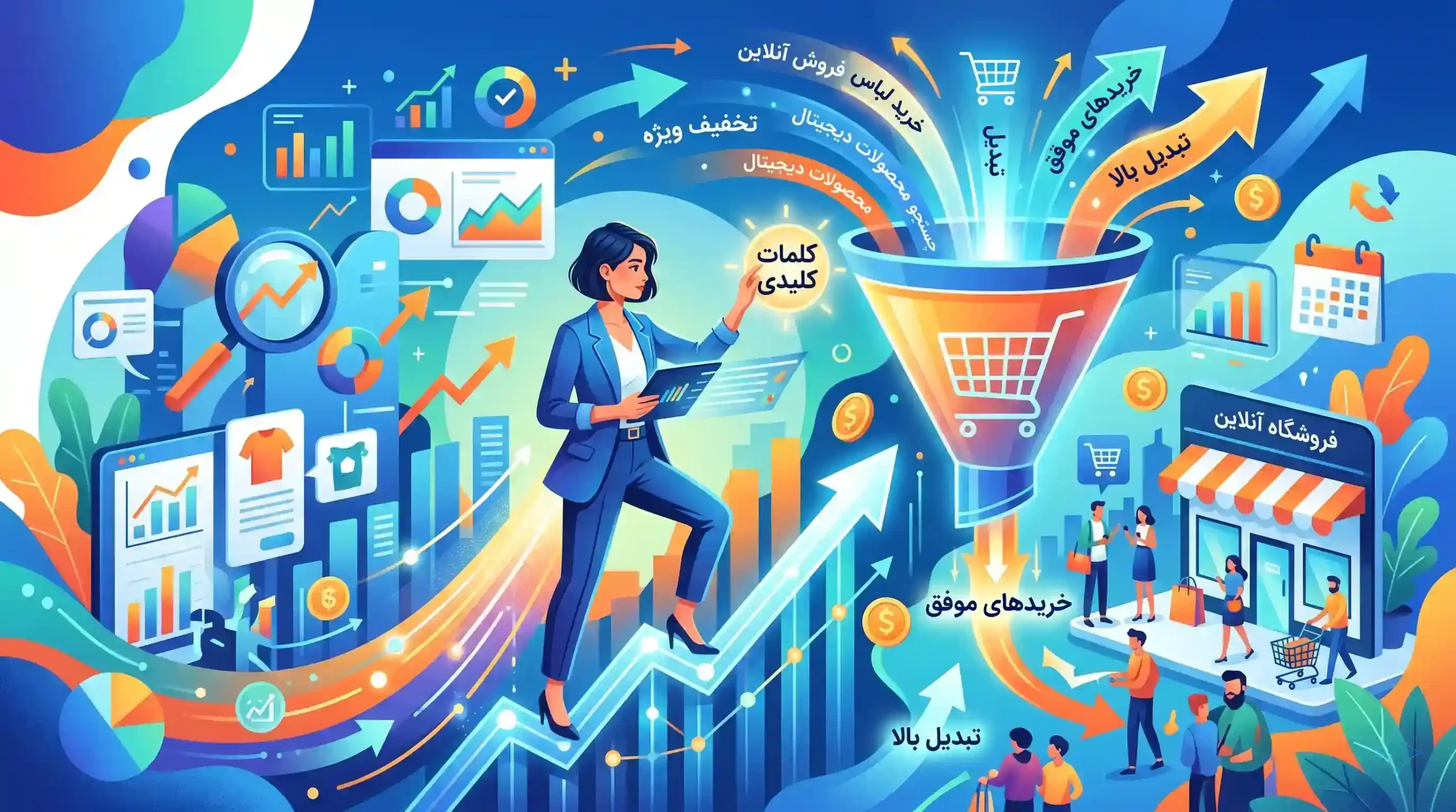 🔑 استراتژیهای انتخاب کلمات کلیدی با نرخ تبدیل بالا برای فروشگاهها