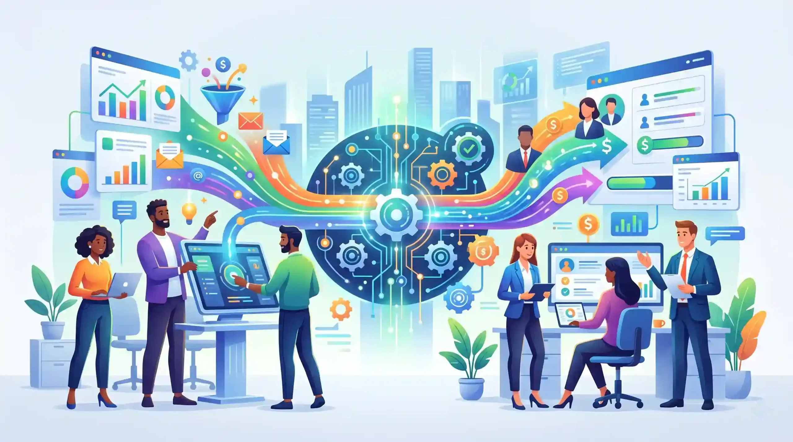 🎯 همراستایی تیمهای بازاریابی و فروش با سیستمهای خودکار