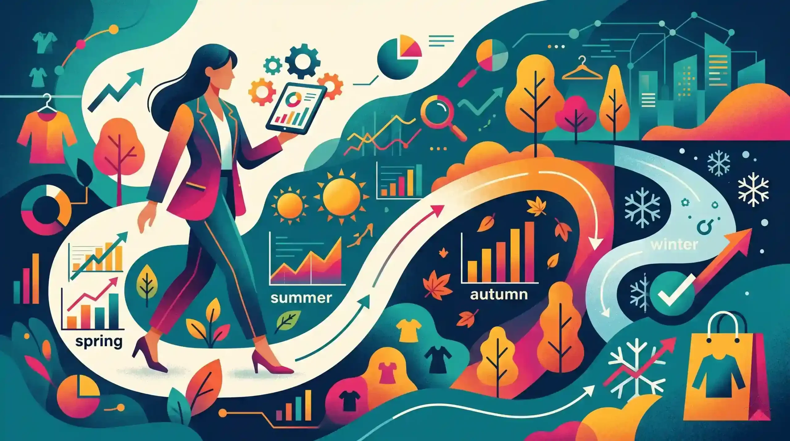 📈 پایش مستمر، تحلیل فصلی و بهینه‌سازی نتایج سئو لباس