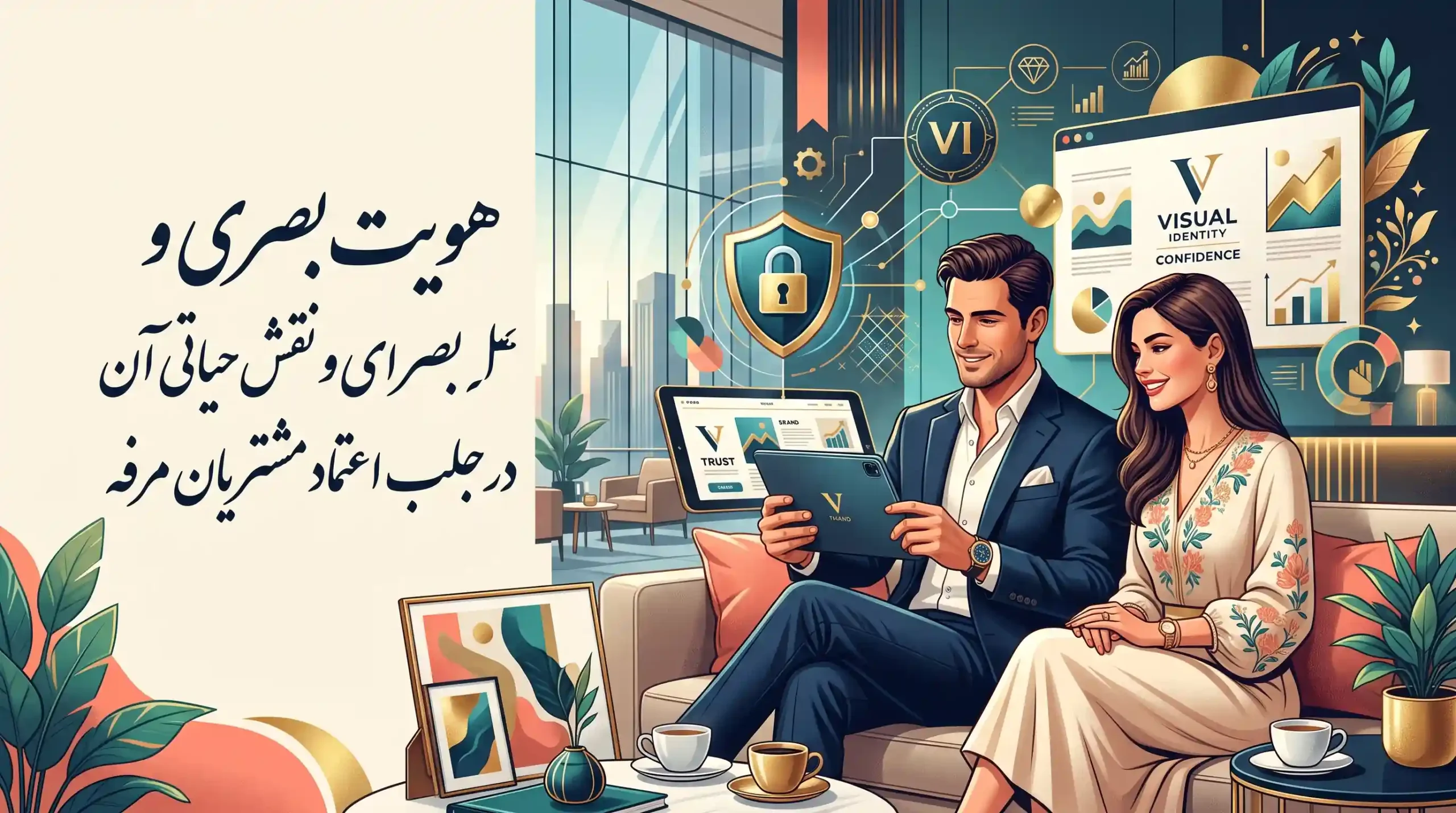🎨 هویت بصری و نقش حیاتی آن در جلب اعتماد مشتریان مرفه