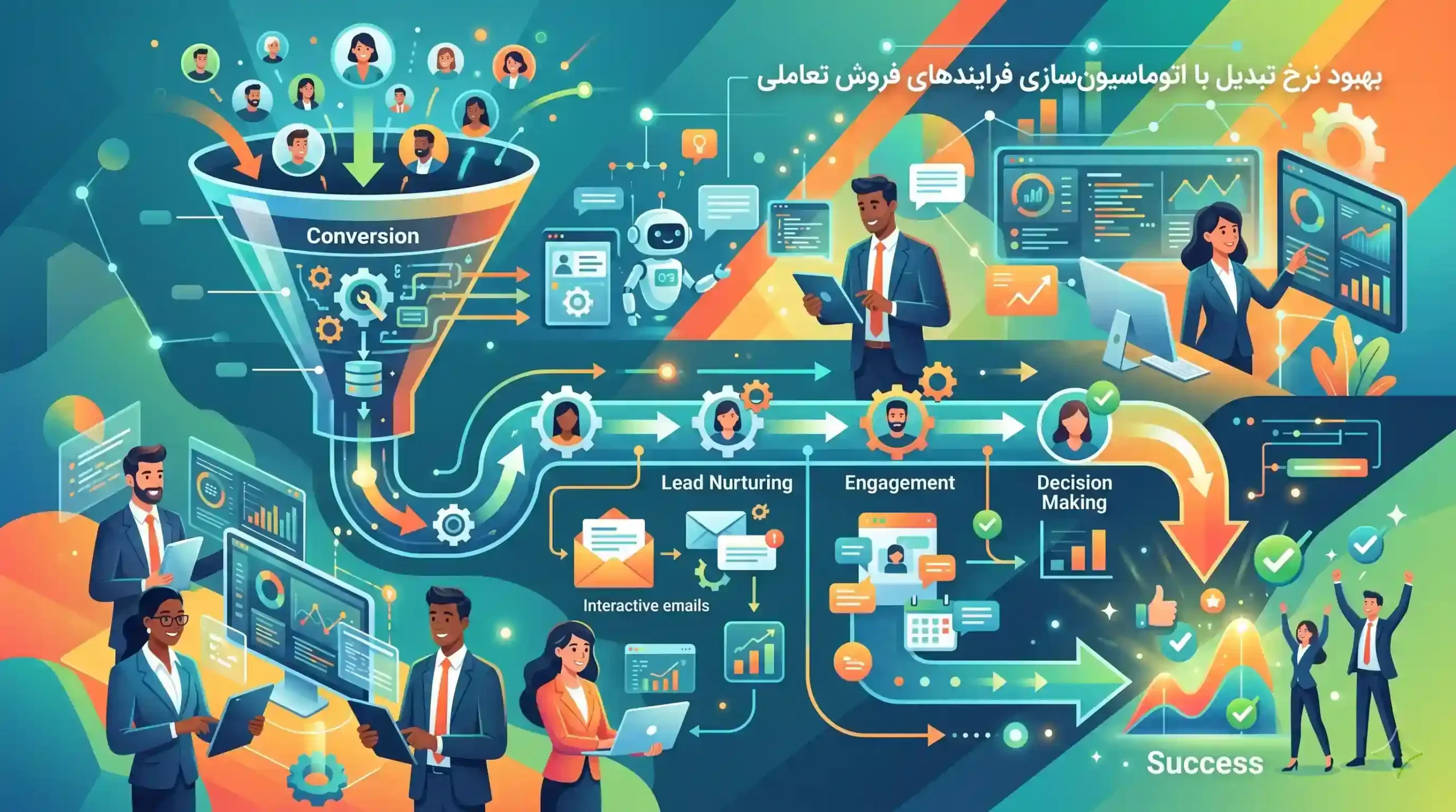 📈 بهبود نرخ تبدیل با اتوماسیون سازی فرایندهای فروش تعاملی