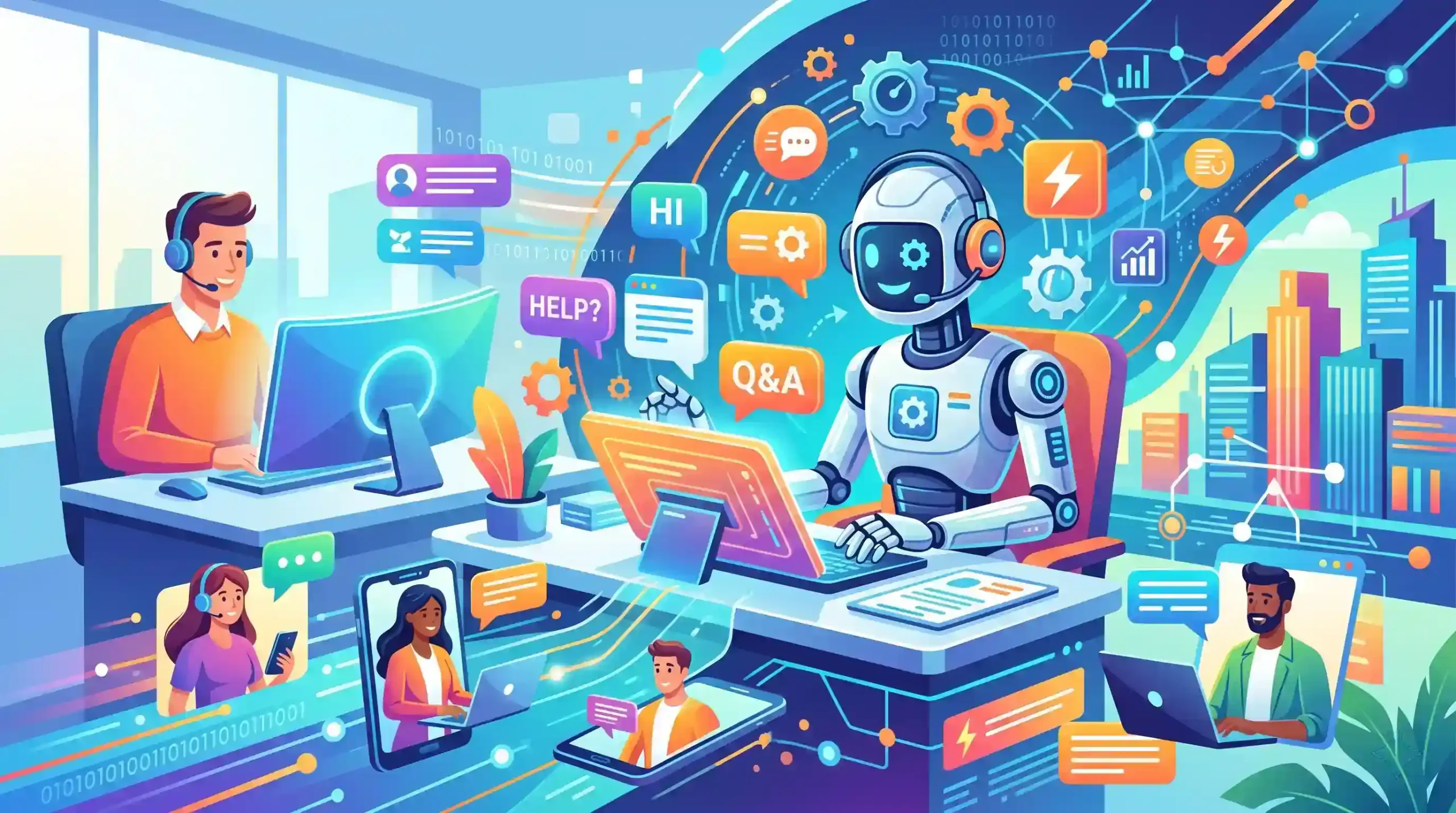 🤖 کاربرد هوش مصنوعی و ربات‌ها در پاسخگویی سریع به مشتریان