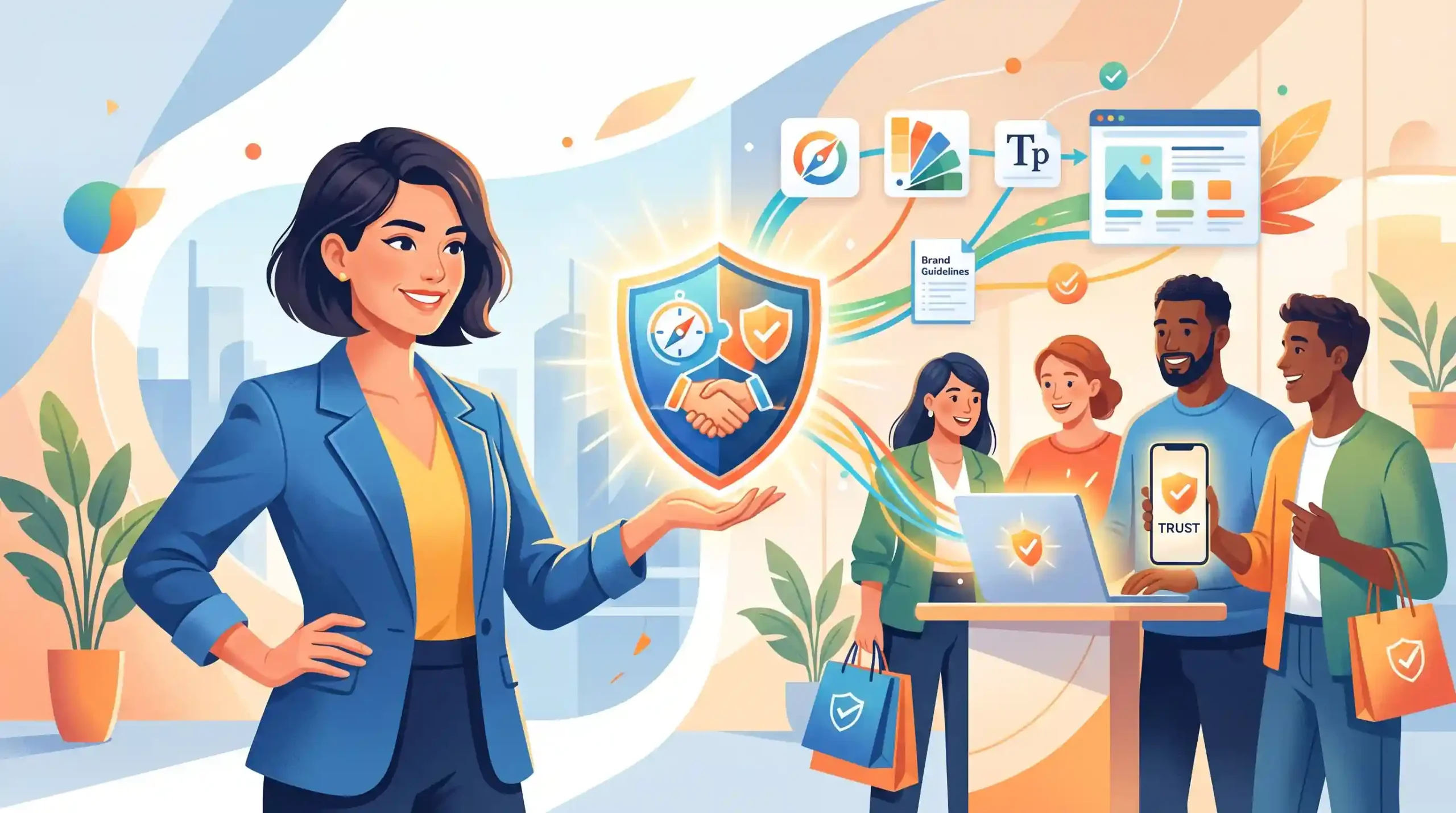 🎨 ساخت هویت بصری قوی و تاثیر آن بر اعتماد مشتریان