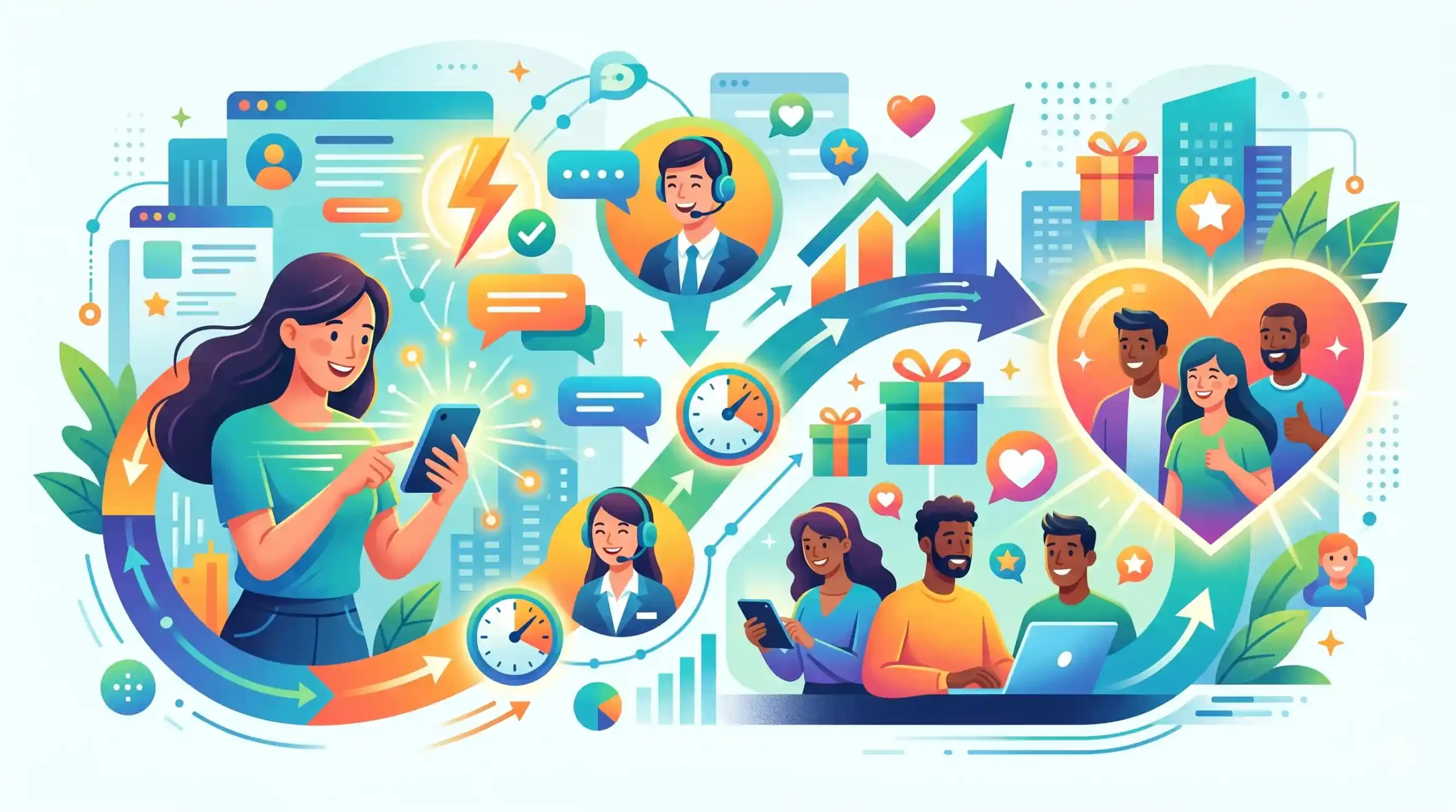🤝 بهبود تجربه کاربری و حفظ مشتری با پاسخ‌دهی سریع