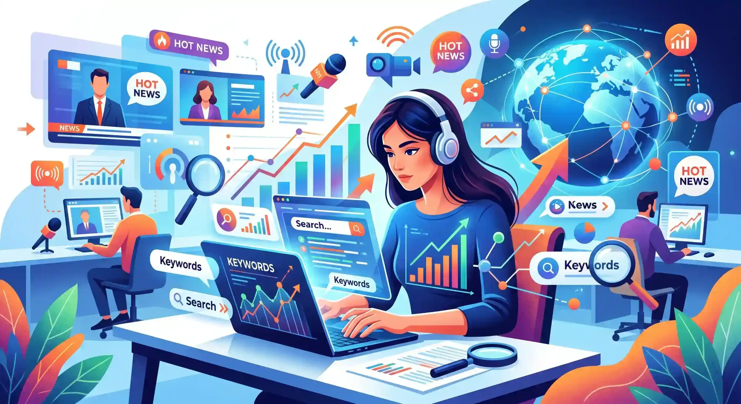 🎯 نحوه یافتن عبارات کلیدی پربازدید برای اخبار داغ