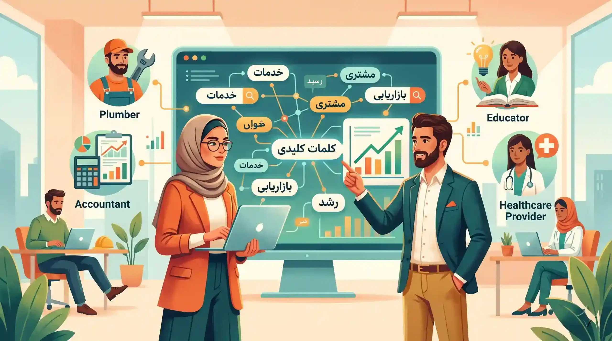 🎯 اهمیت تحقیق کلمات کلیدی برای کسب‌وکارهای خدماتی