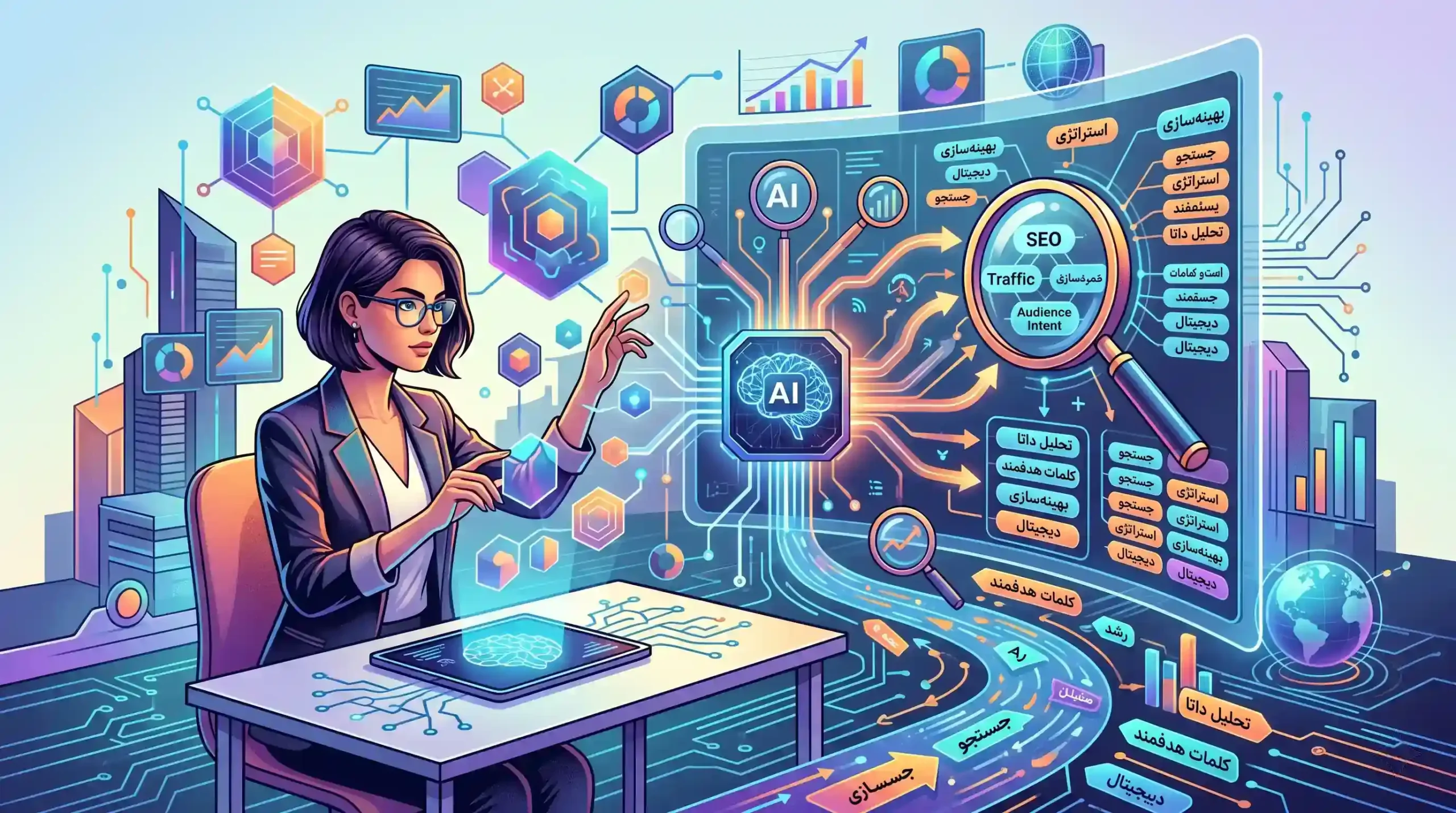 🚀 نقش هوش مصنوعی در تحلیل و توسعه کلمات کلیدی هدفمند