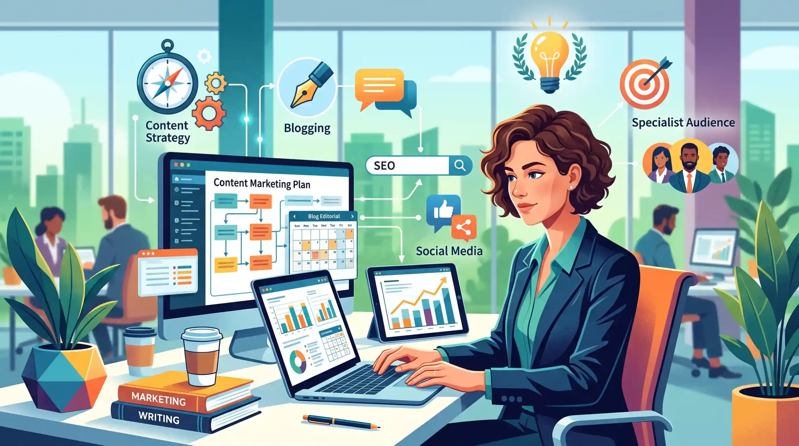 ✍️ استراتژی بازاریابی محتوا و وبلاگ‌نویسی تخصصی برای متخصصین