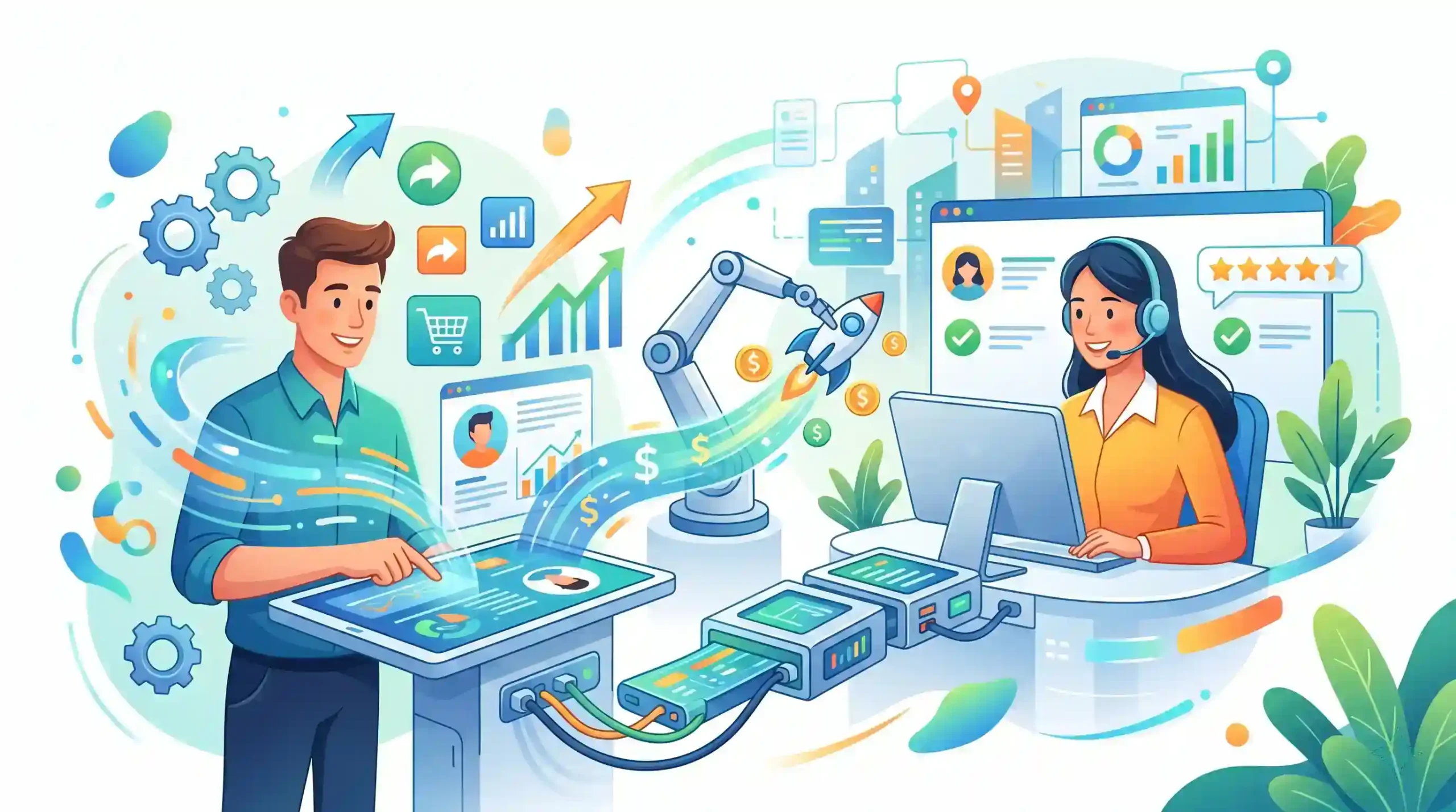 📈 چگونه اتوماسیون سازی فرایندهای فروش کیفیت خدمات را ارتقا میدهد؟