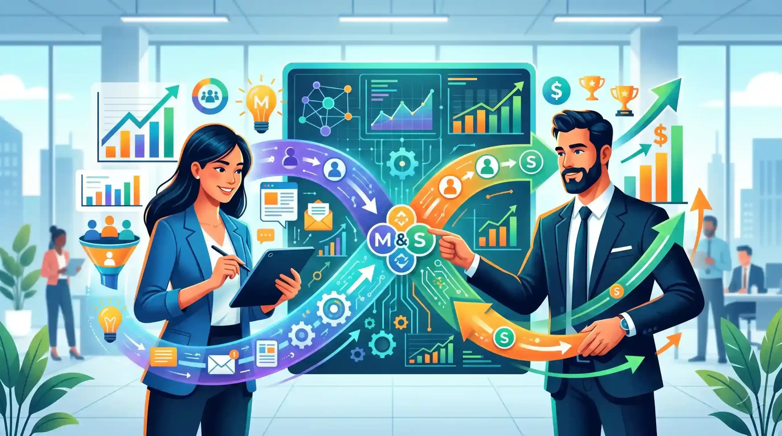 🤝 هم‌راستایی بازاریابی و فروش در بستری یکپارچه