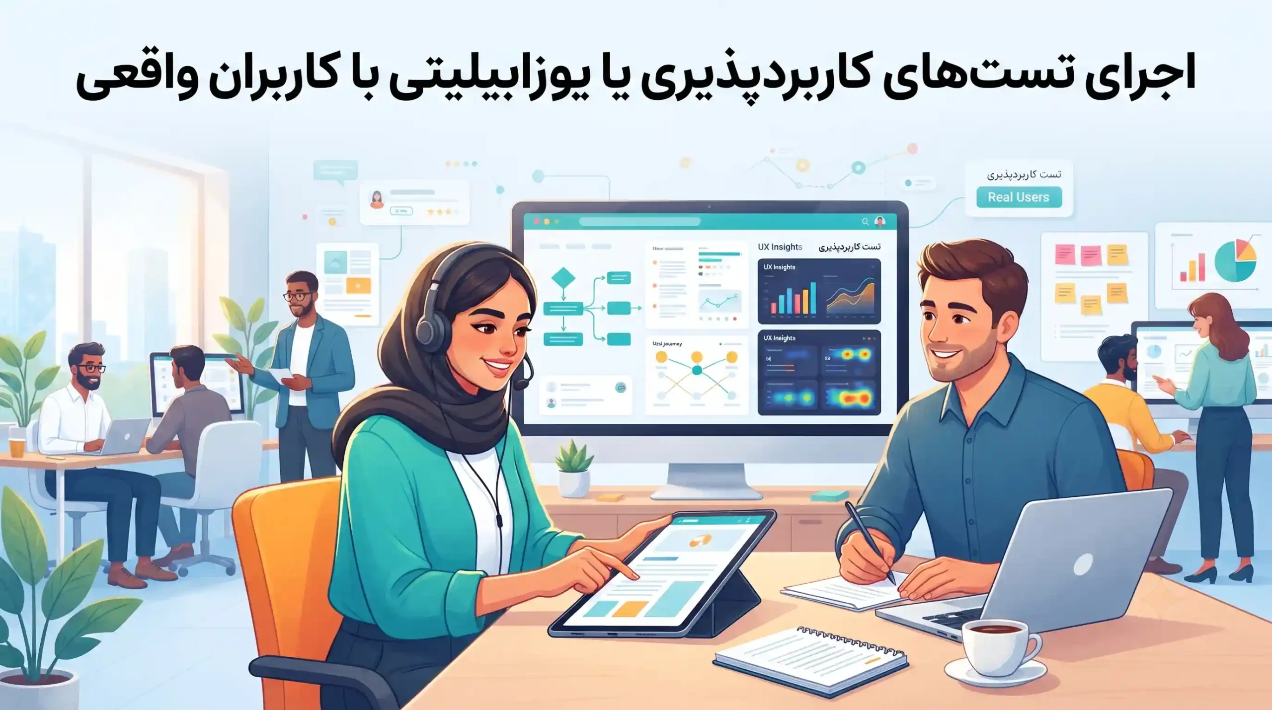 👥 اجرای تستهای کاربردپذیری یا یوزابیلیتی با کاربران واقعی