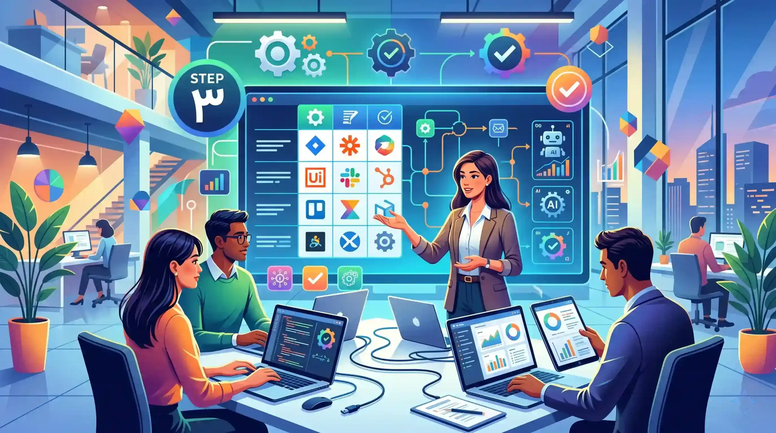 🛠️ گام سوم انتخاب ابزارها و نرمافزارهای مناسب اتوماسیون