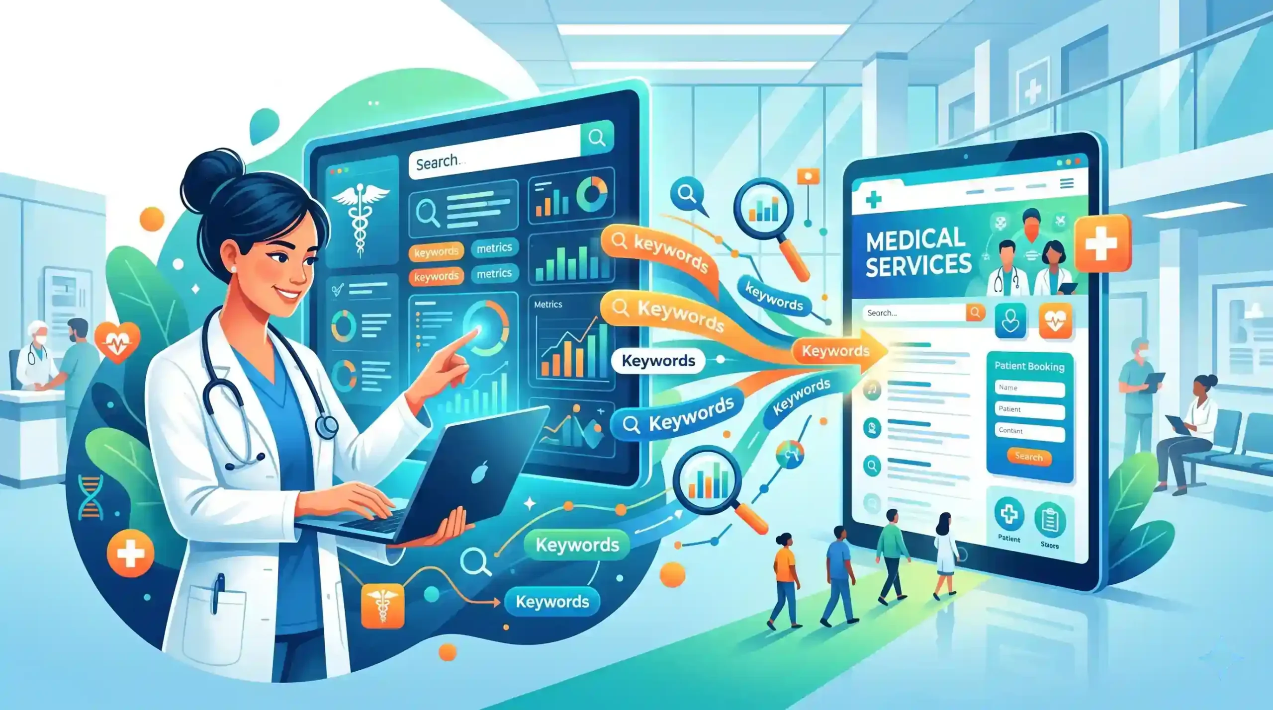 🏥 اهمیت تحقیق کلمات کلیدی برای وب‌سایت‌های پزشکی