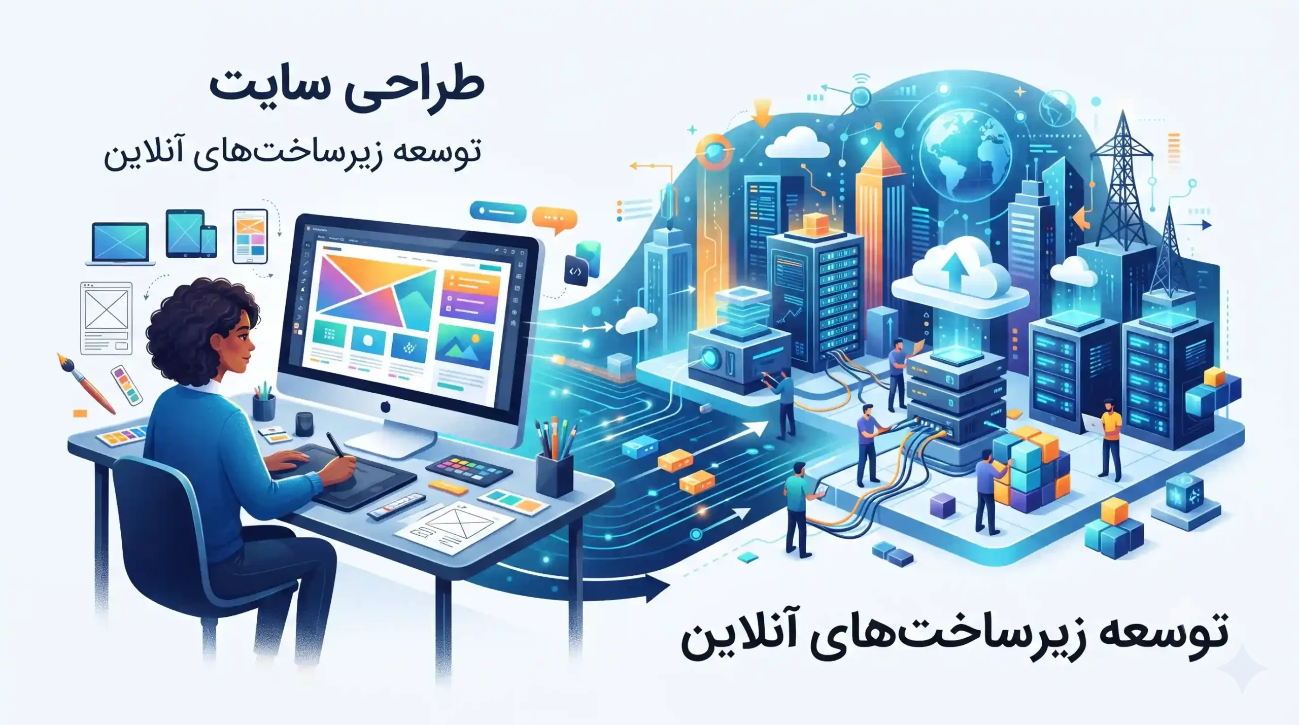 💻 طراحی سایت و توسعه زیرساختهای آنلاین