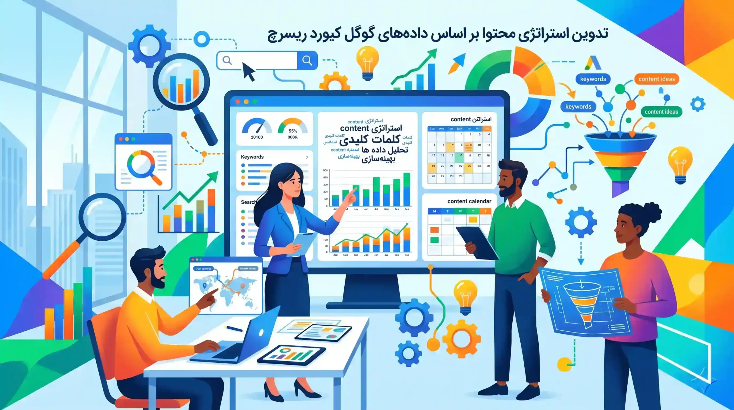 🚀 تدوین استراتژی محتوا بر اساس داده‌های گوگل کیورد ریسرچ