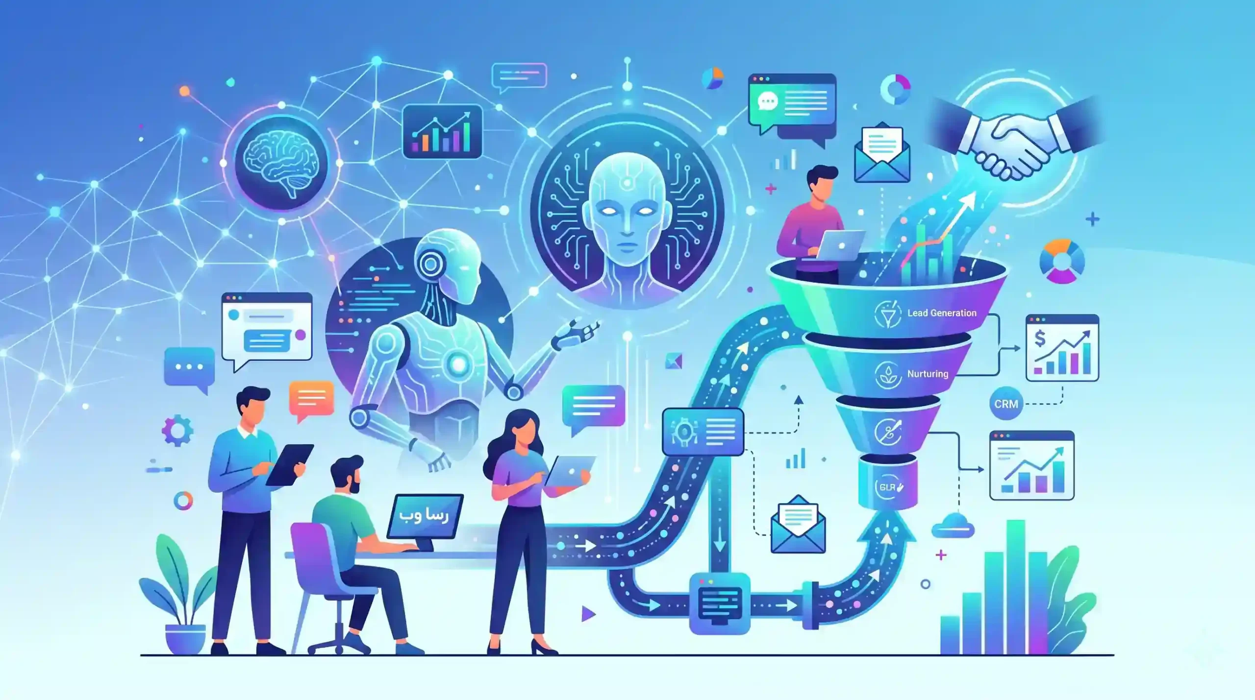 💡 نقش هوش مصنوعی و آژانس رسا وب آفرین در اتوماسیون فروش