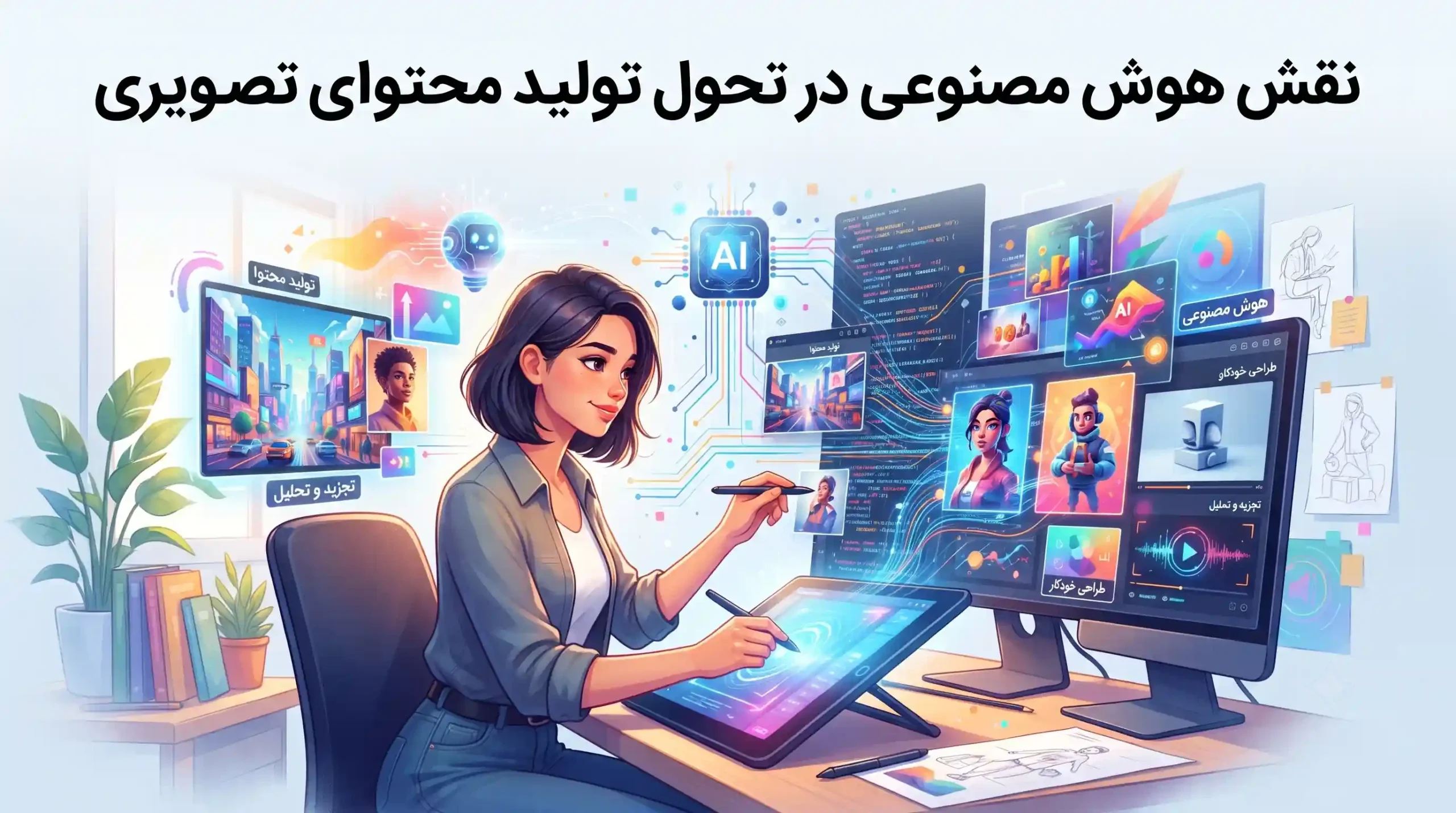 🎨 نقش هوش مصنوعی در تحول تولید محتوای تصویری
