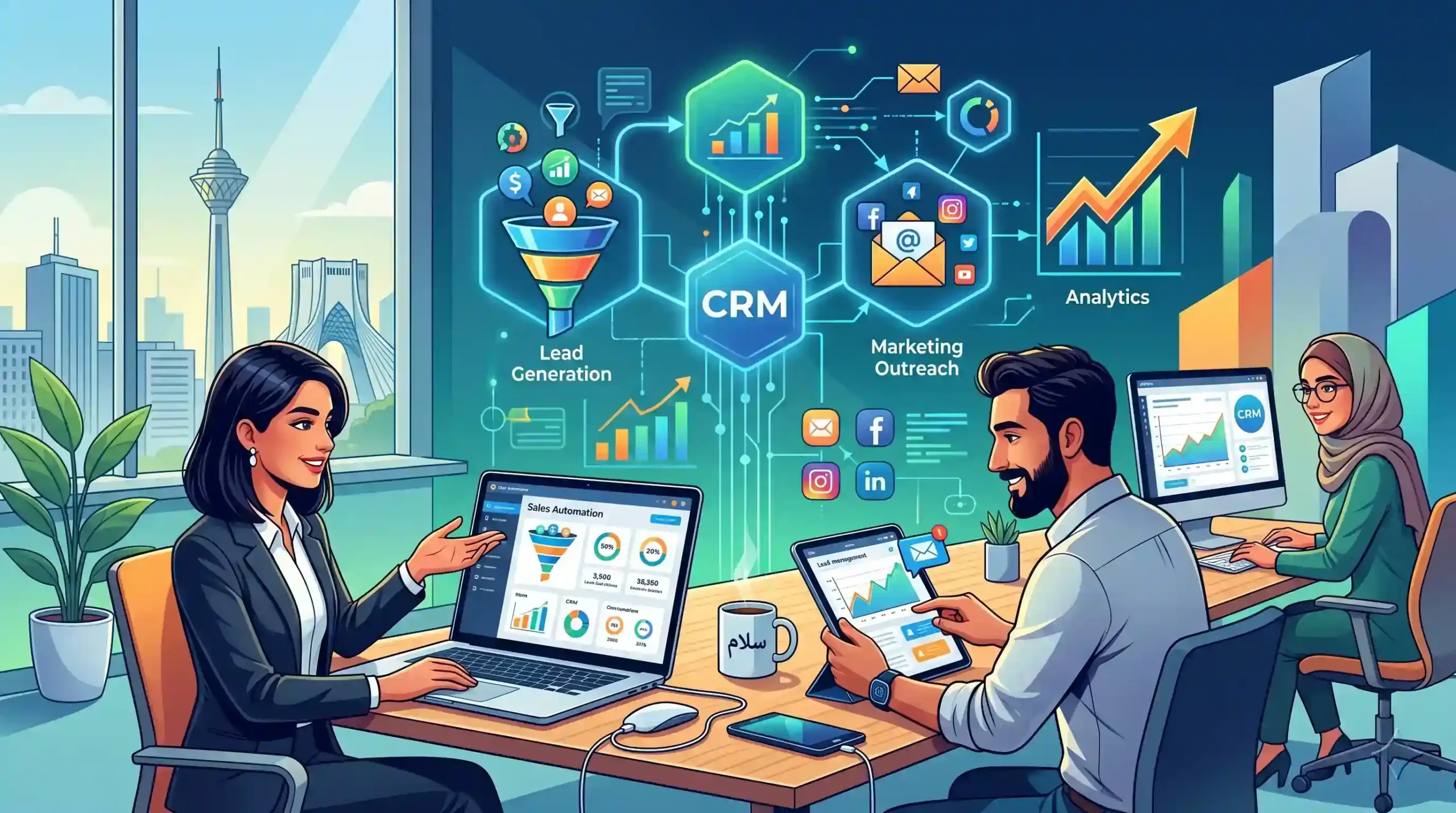 🛠️ ابزارها و تکنولوژی‌های نوین اتوماسیون فروش در ایران