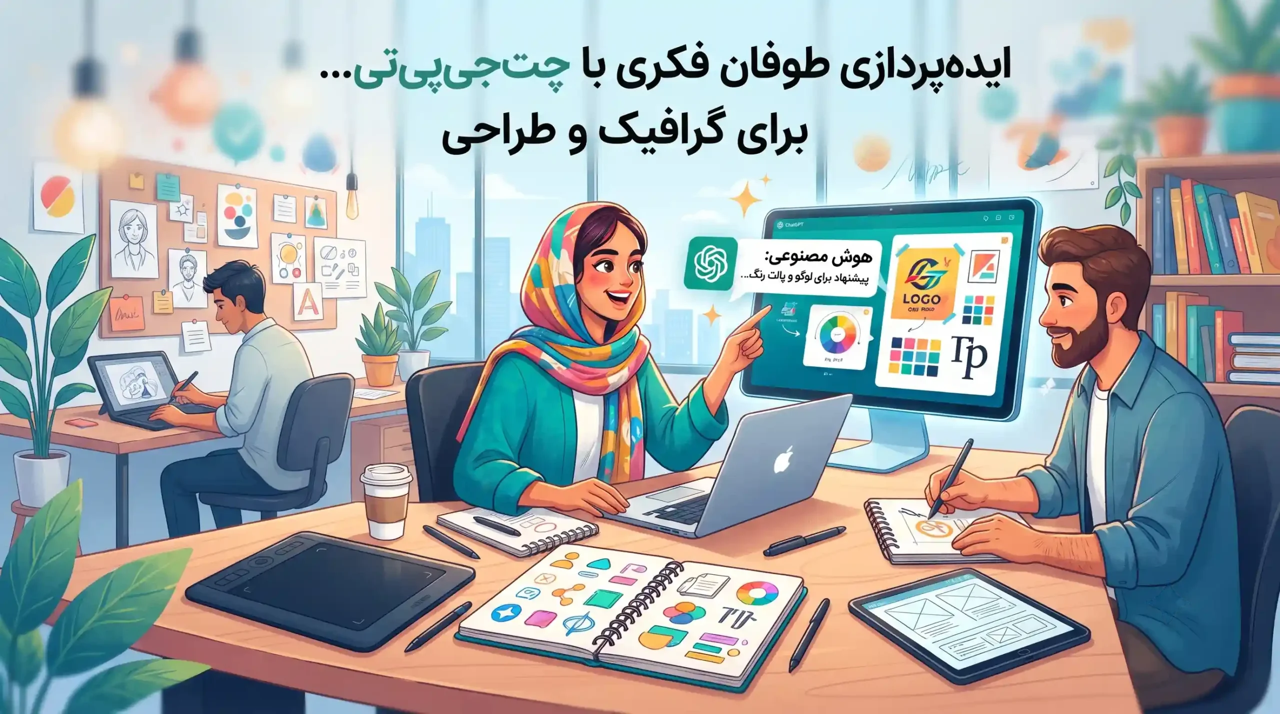 💡 ایده‌پردازی طوفان فکری با چت‌جی‌پی‌تی برای گرافیک و طراحی