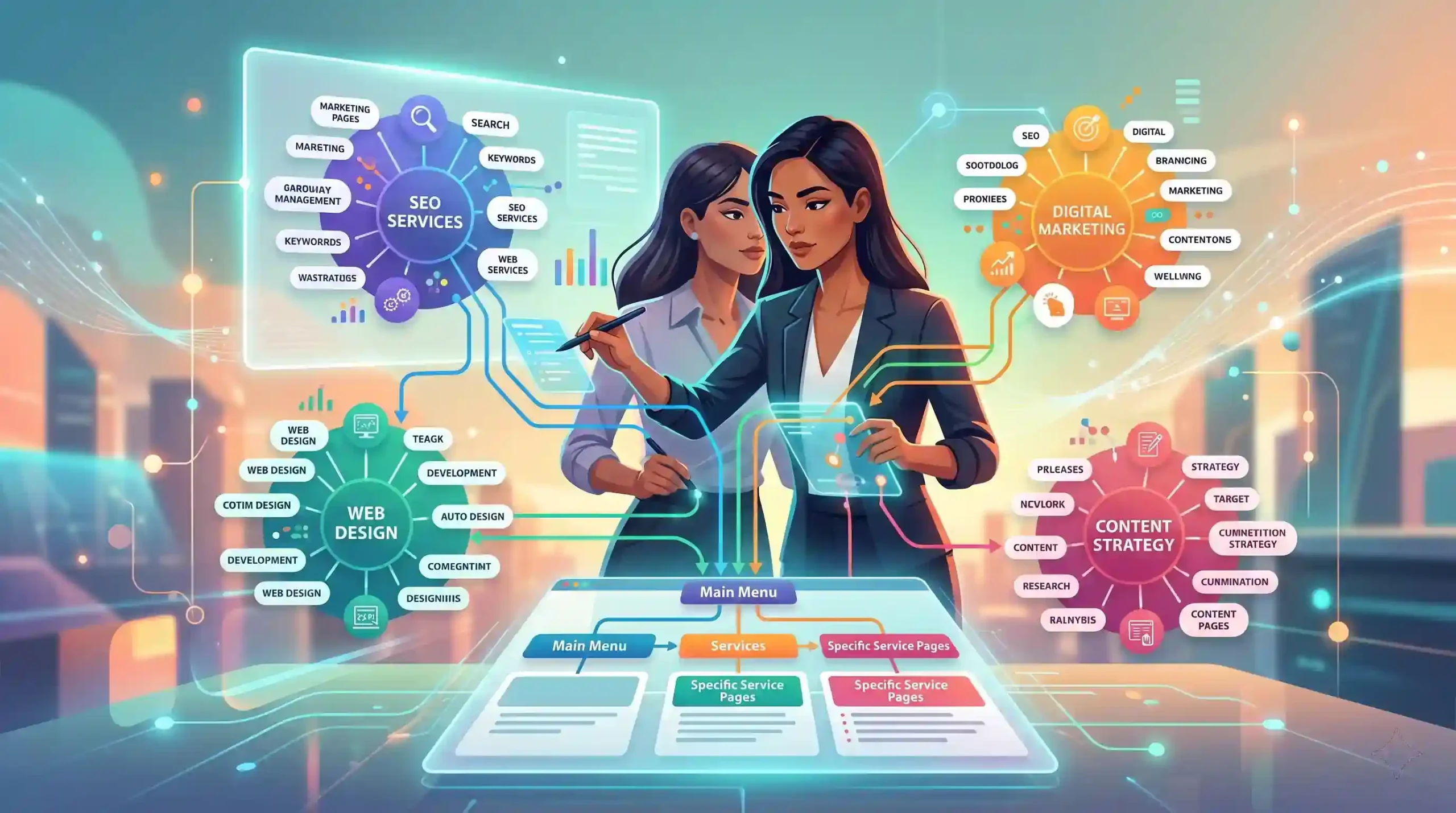 🗺️ خوشهبندی کلمات کلیدی برای ساختار سایت خدماتی
