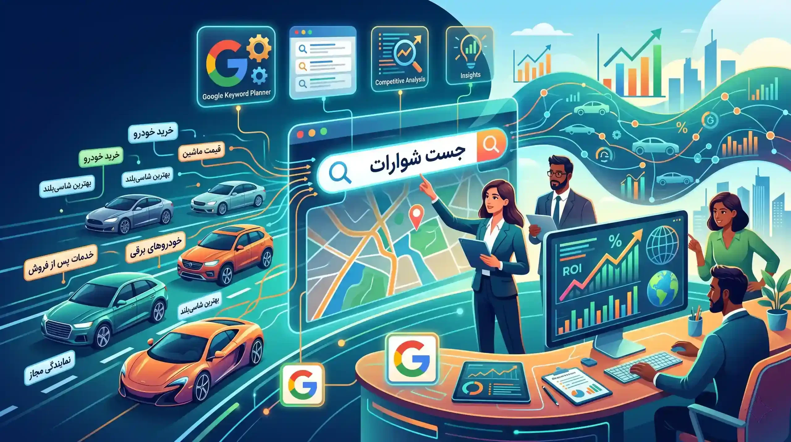 🔑 مفهوم و ارزش تحقیق کلمات کلیدی با گوگل کیورد ریسرچ در بازار خودرو
