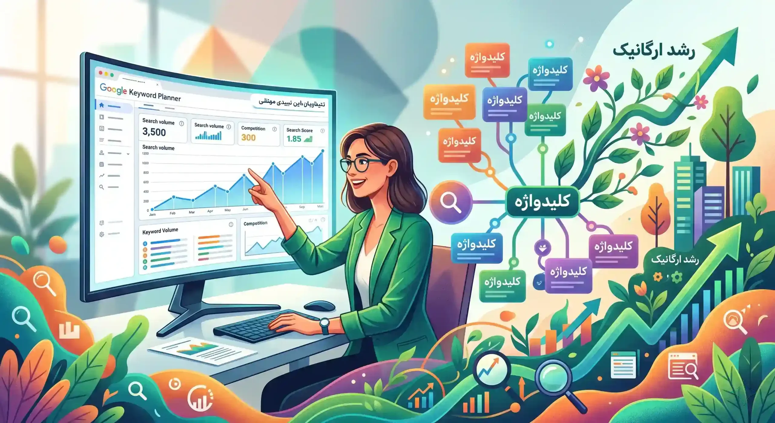 📈 مزیتهای تحقیق کلمات کلیدی با گوگل کیورد ریسرچ برای رشد ارگانیک