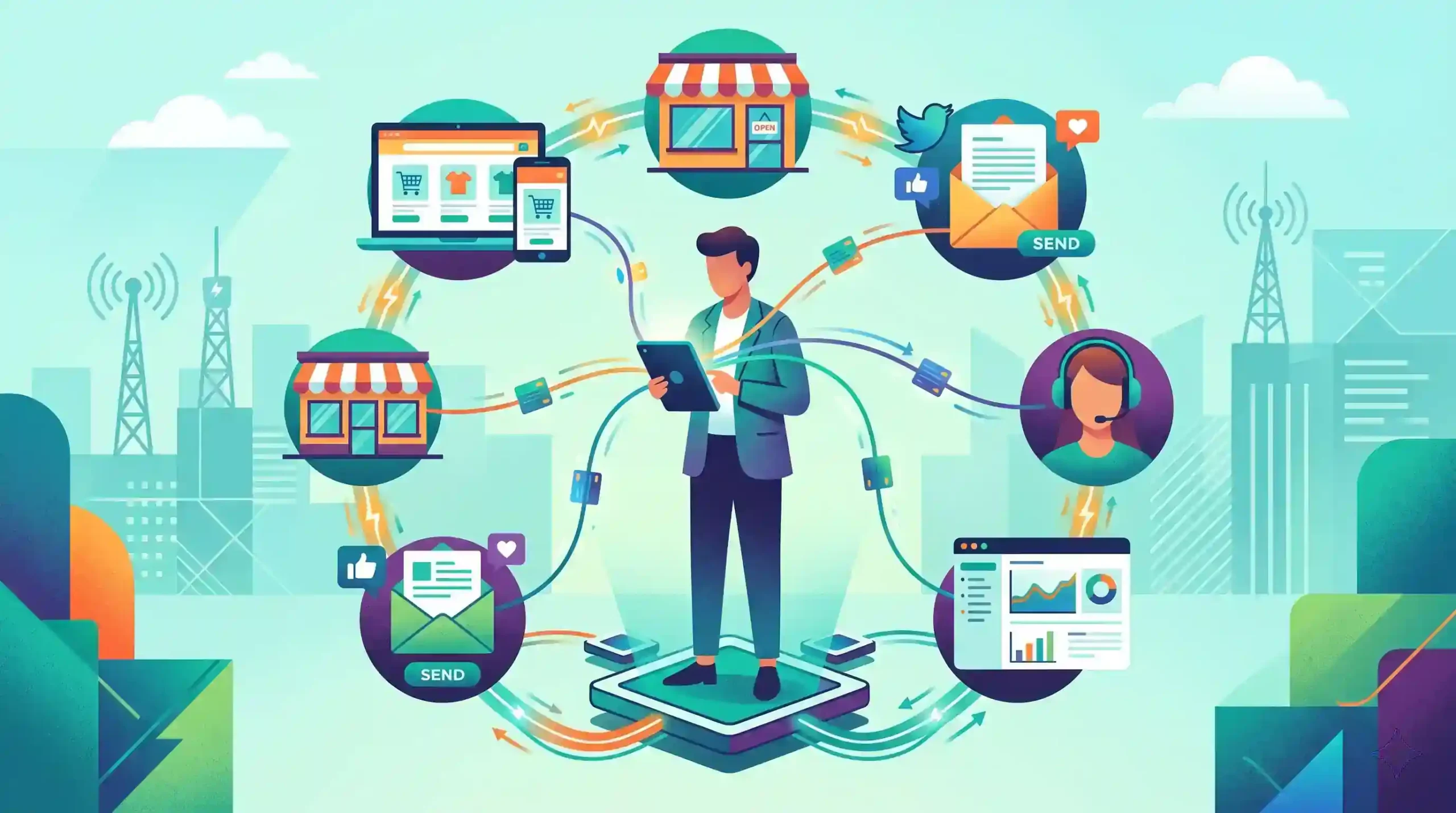 🔗 یکپارچهسازی کانالهای فروش و بازاریابی همهکاره Omni-channel