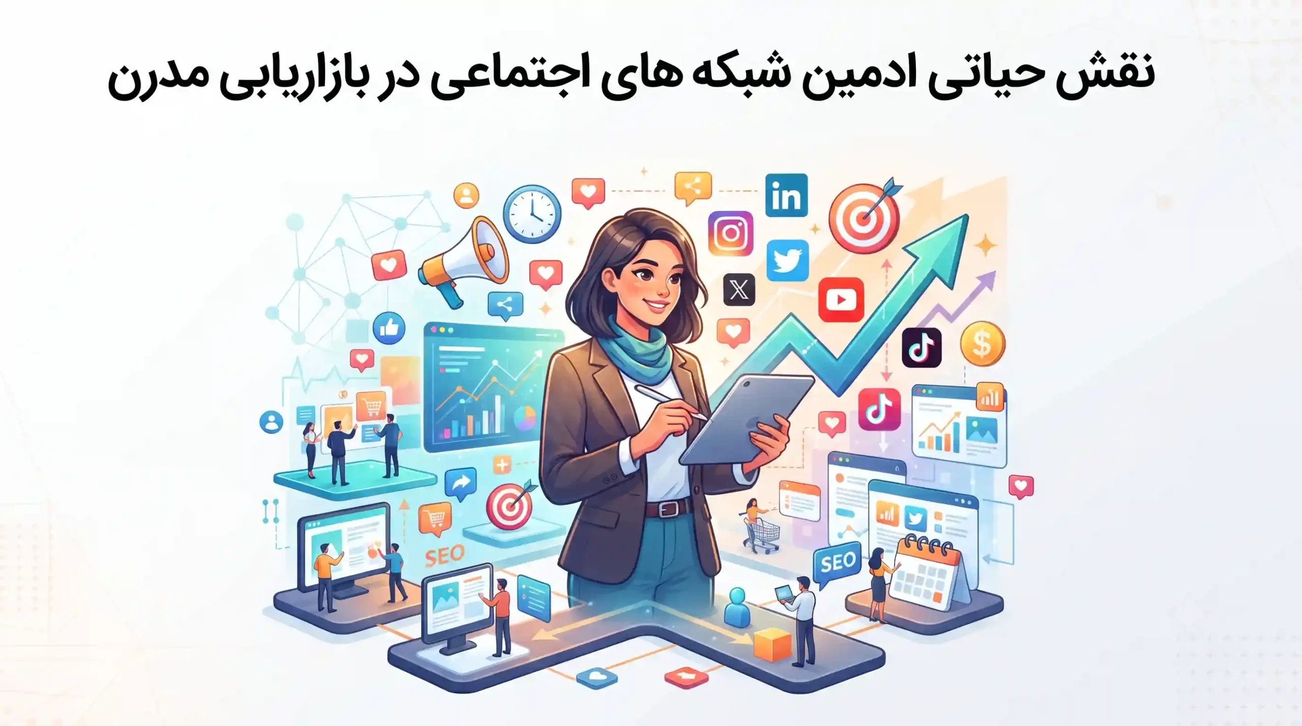 🗓️ نقش حیاتی ادمین شبکه های اجتماعی در بازاریابی مدرن
