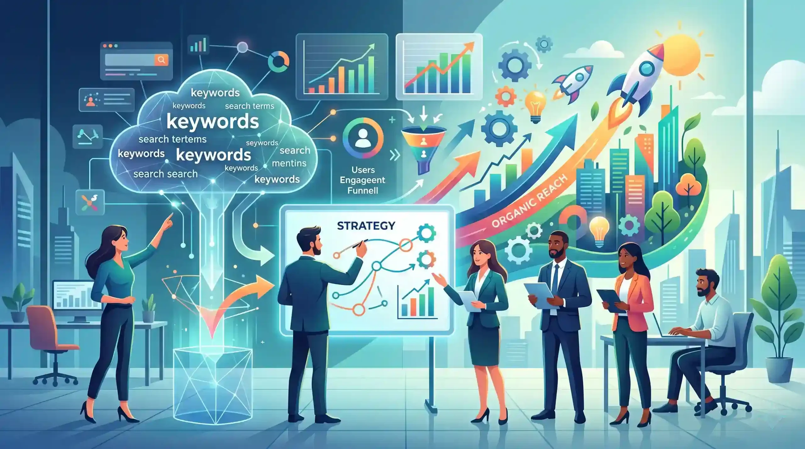 🤝 چگونگی تلفیق نتایج کیورد ریسرچ با استراتژی رشد رسا وب آفرین