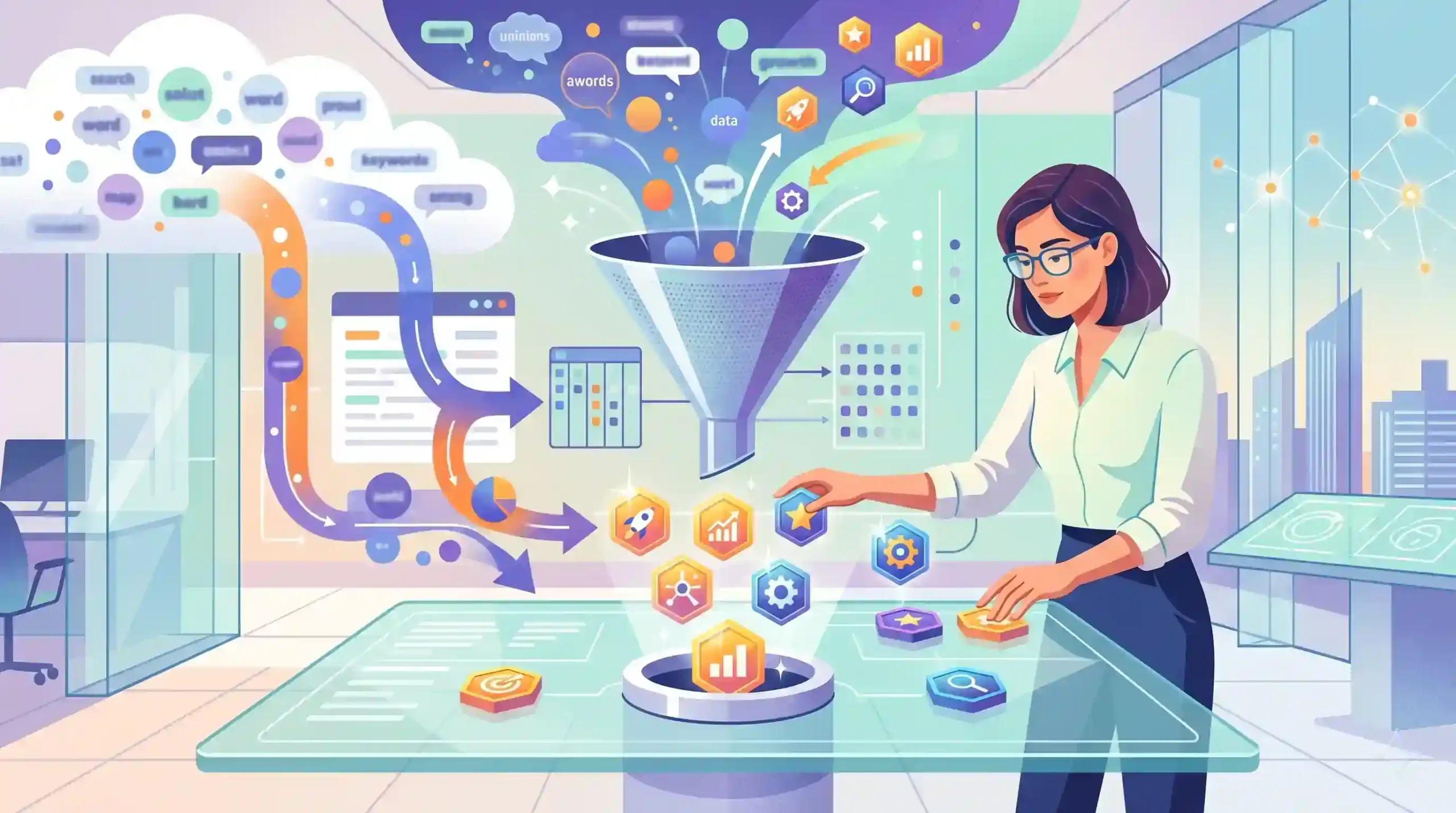 🎯 فیلتر کردن و غربالگری کلمات کلیدی برای دستیابی به بهترین گزینه ها