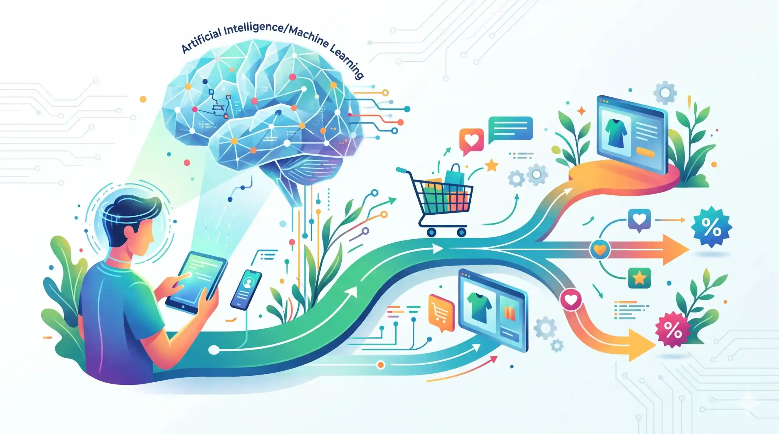 🧠 هوش مصنوعی و یادگیری ماشین در شخصی‌سازی مسیر خرید مشتریان