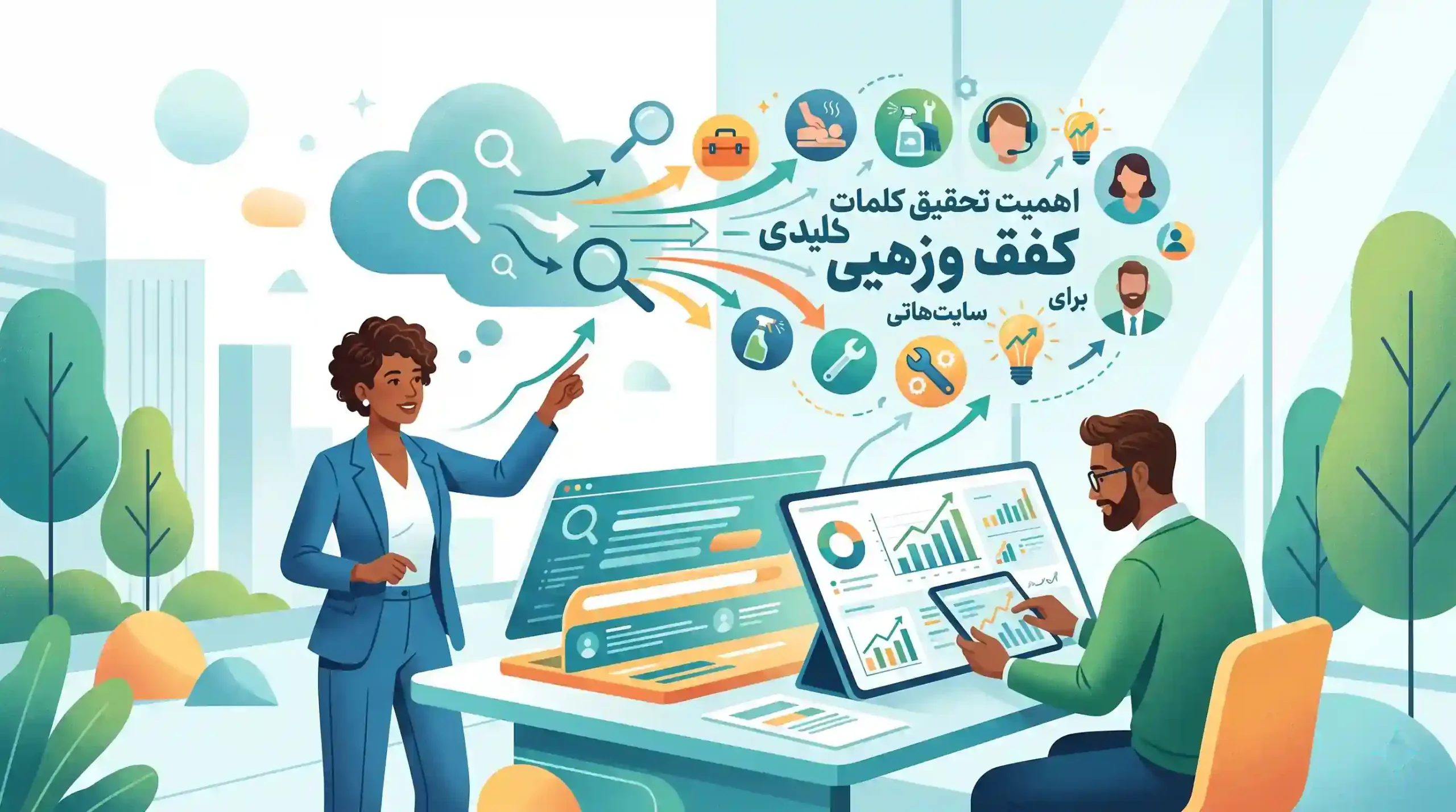 🎯 اهمیت تحقیق کلمات کلیدی برای سایت‌های خدماتی