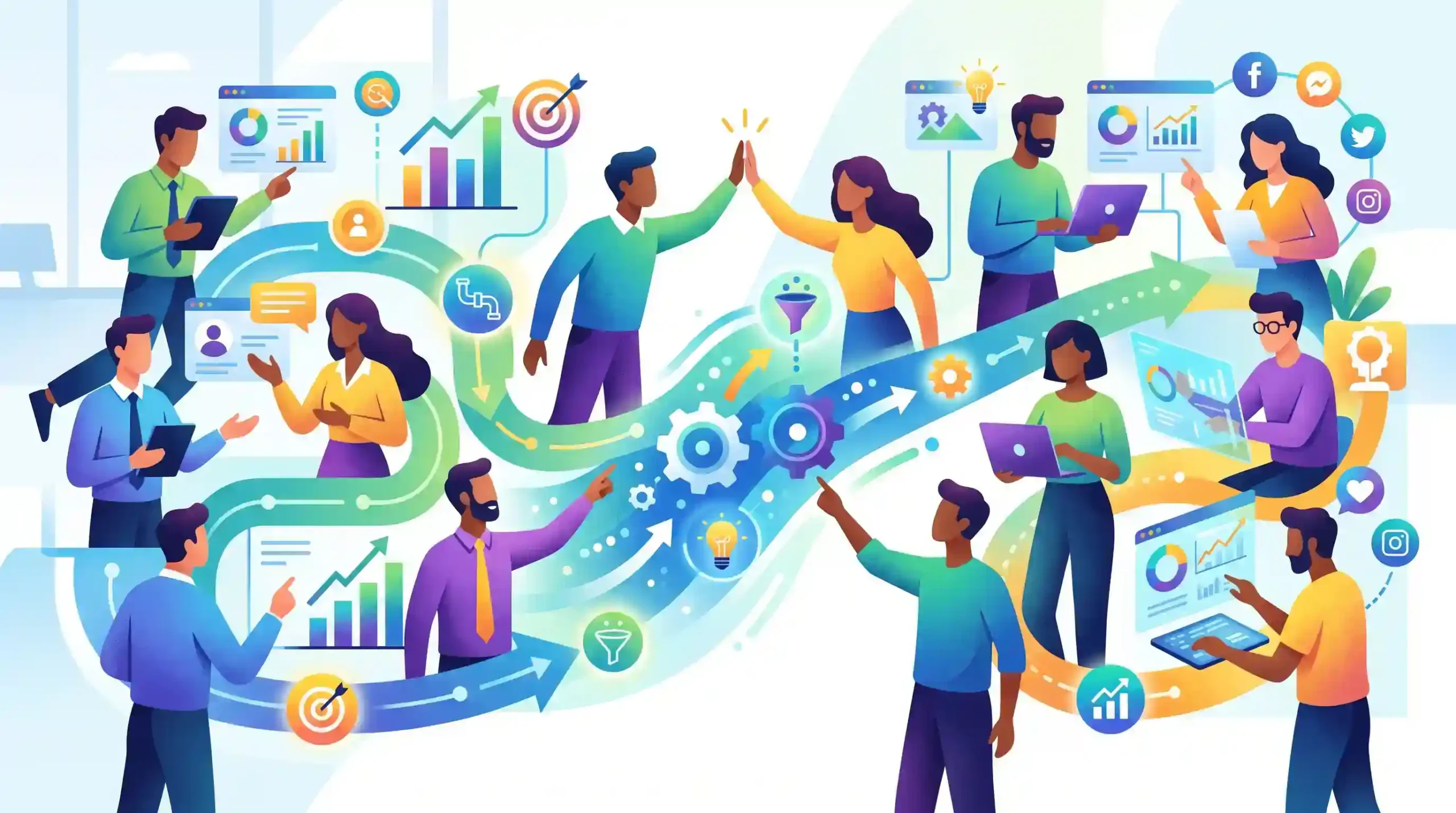 🤝 نقش تیم‌های فروش و بازاریابی در موفقیت اتوماسیون