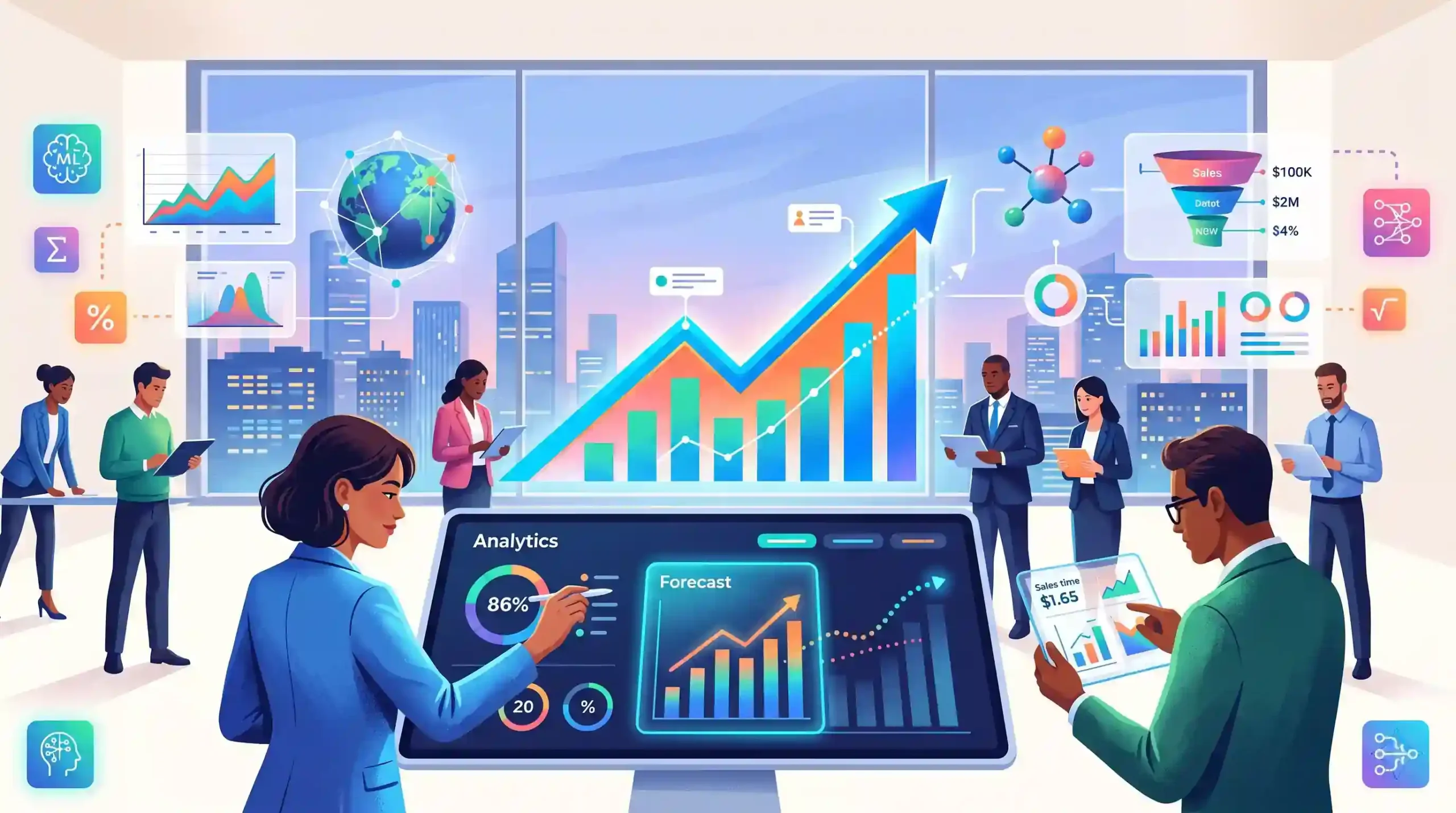📊 ابزارهای تحلیل داده و پیشبینی فروش؛ تصمیمگیری بر پایه آمار دقیق