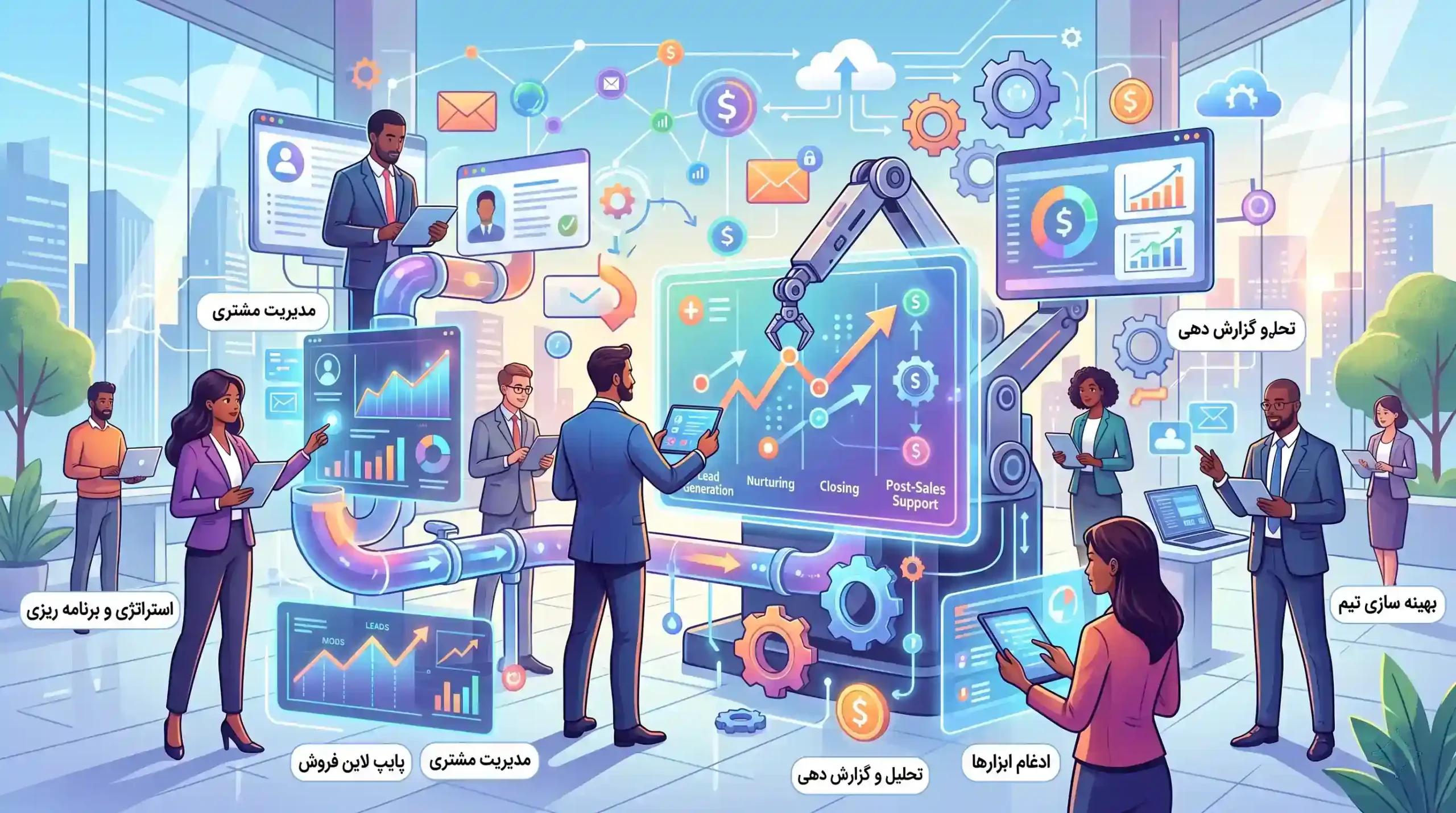 🛠️ مفهوم اتوماسیون سازی فرایندهای فروش و ابعاد آن
