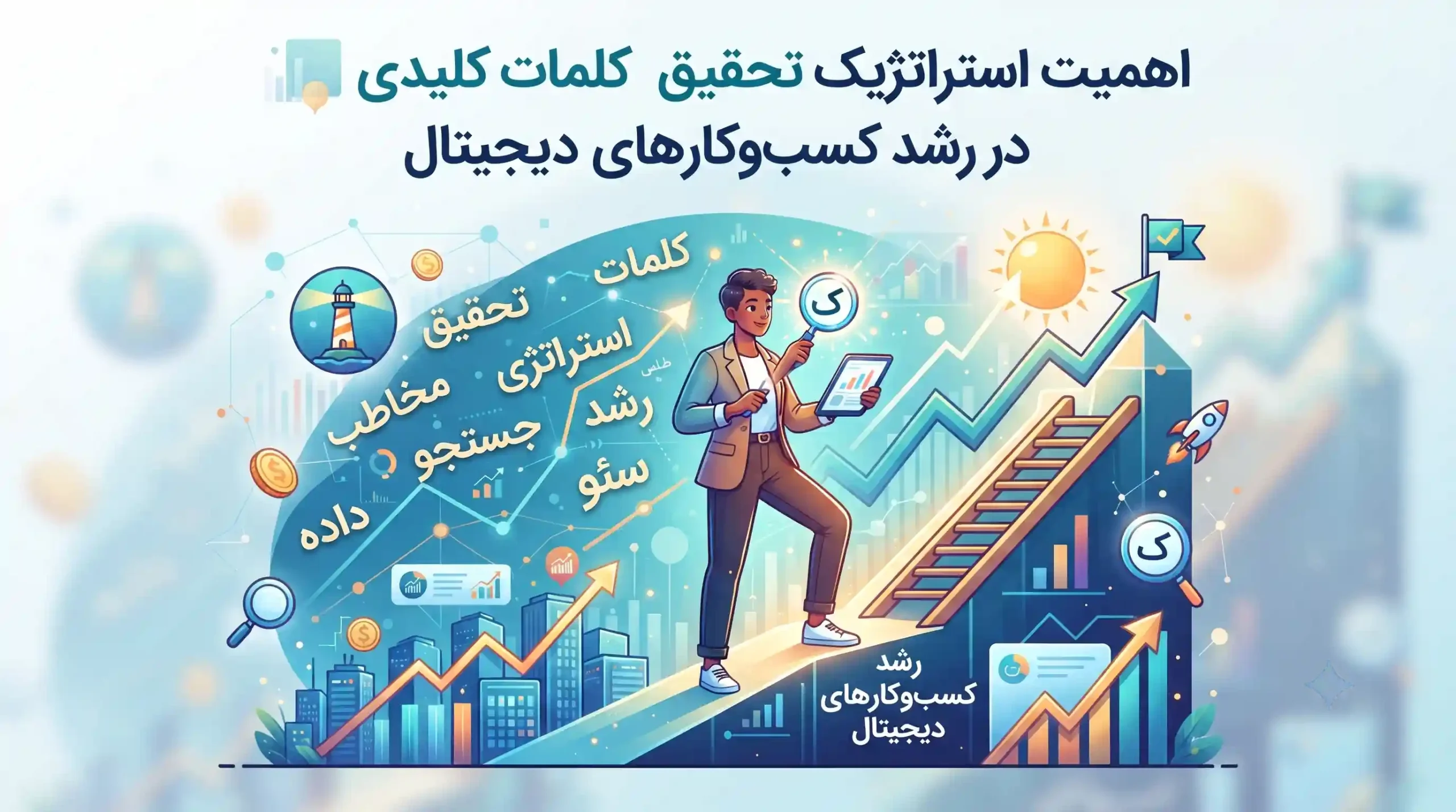 🎯 اهمیت استراتژیک تحقیق کلمات کلیدی در رشد کسبوکارهای دیجیتال