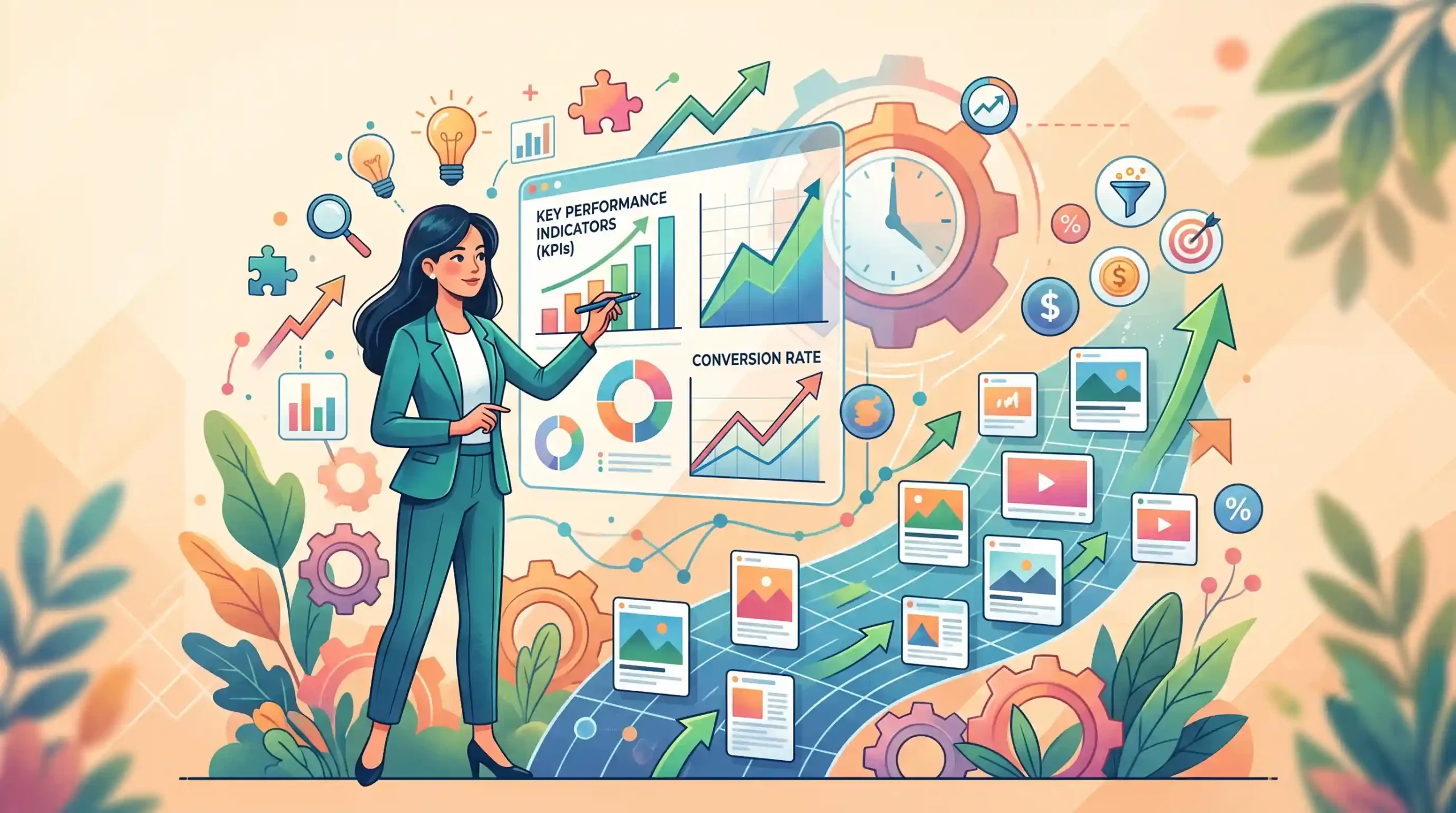 📈 سنجههای کلیدی عملکرد KPIs و ارزیابی نرخ تبدیل تبلیغات همسان