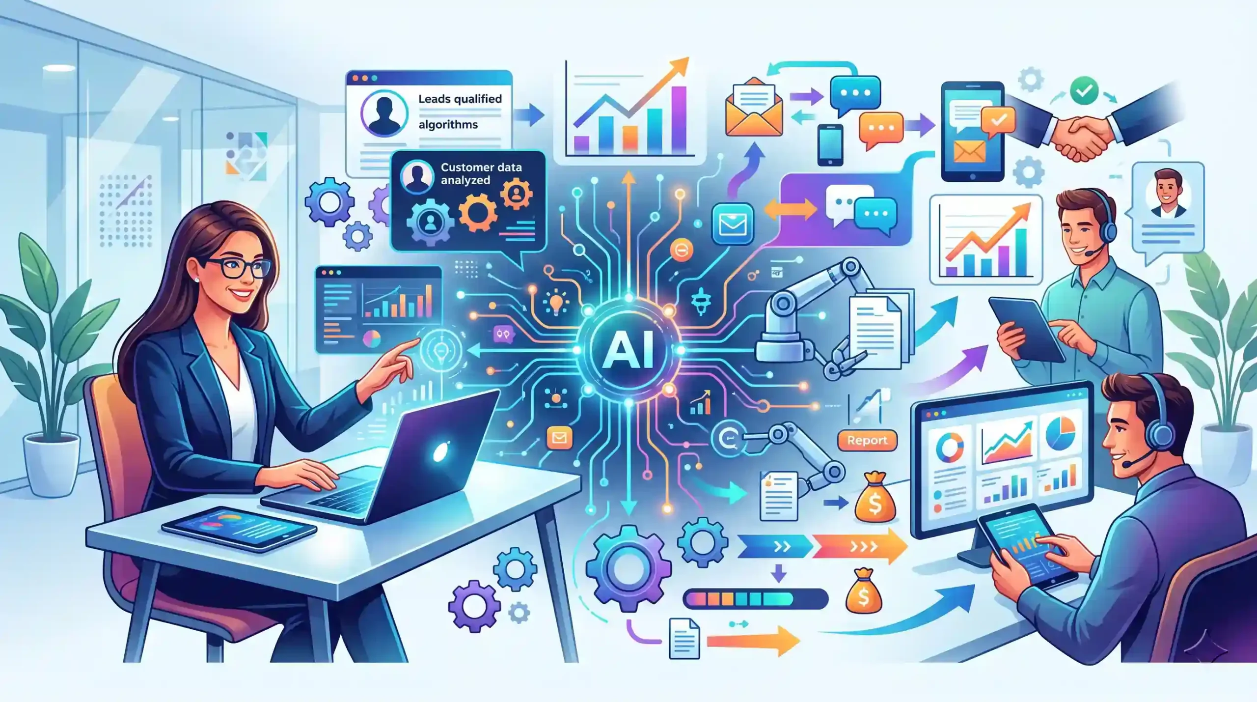 🤖 نقش هوش مصنوعی در اتوماسیون سازی فرایندهای فروش مدرن