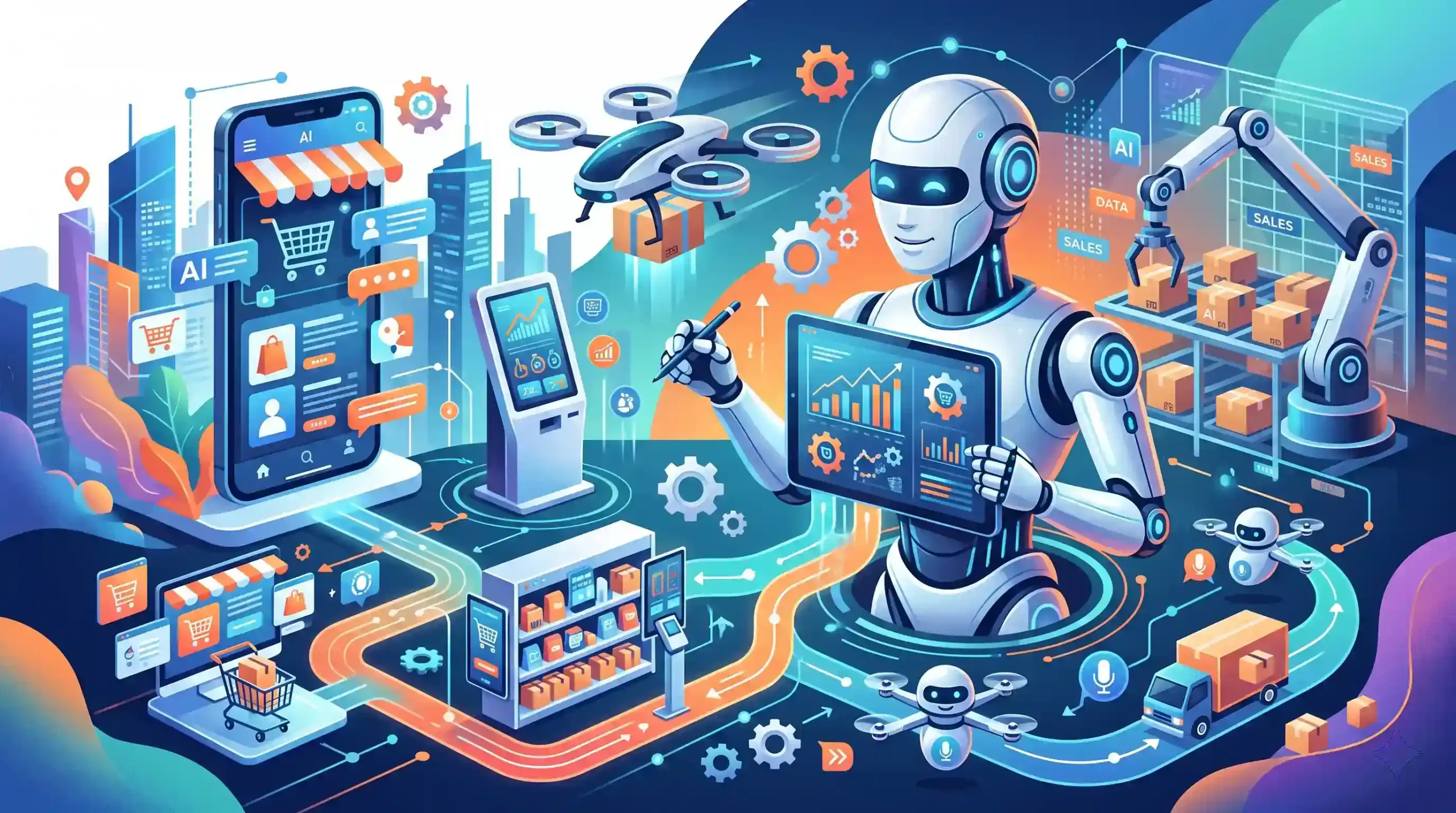 🤖 نقش هوش مصنوعی و رباتها در نوینسازی کانالهای فروش