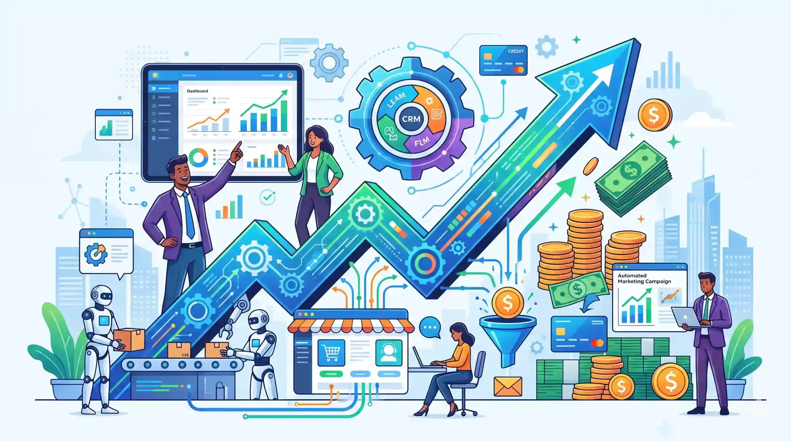 🎯 تاثیر اتوماسیون بر افزایش مستقیم فروش و درآمد
