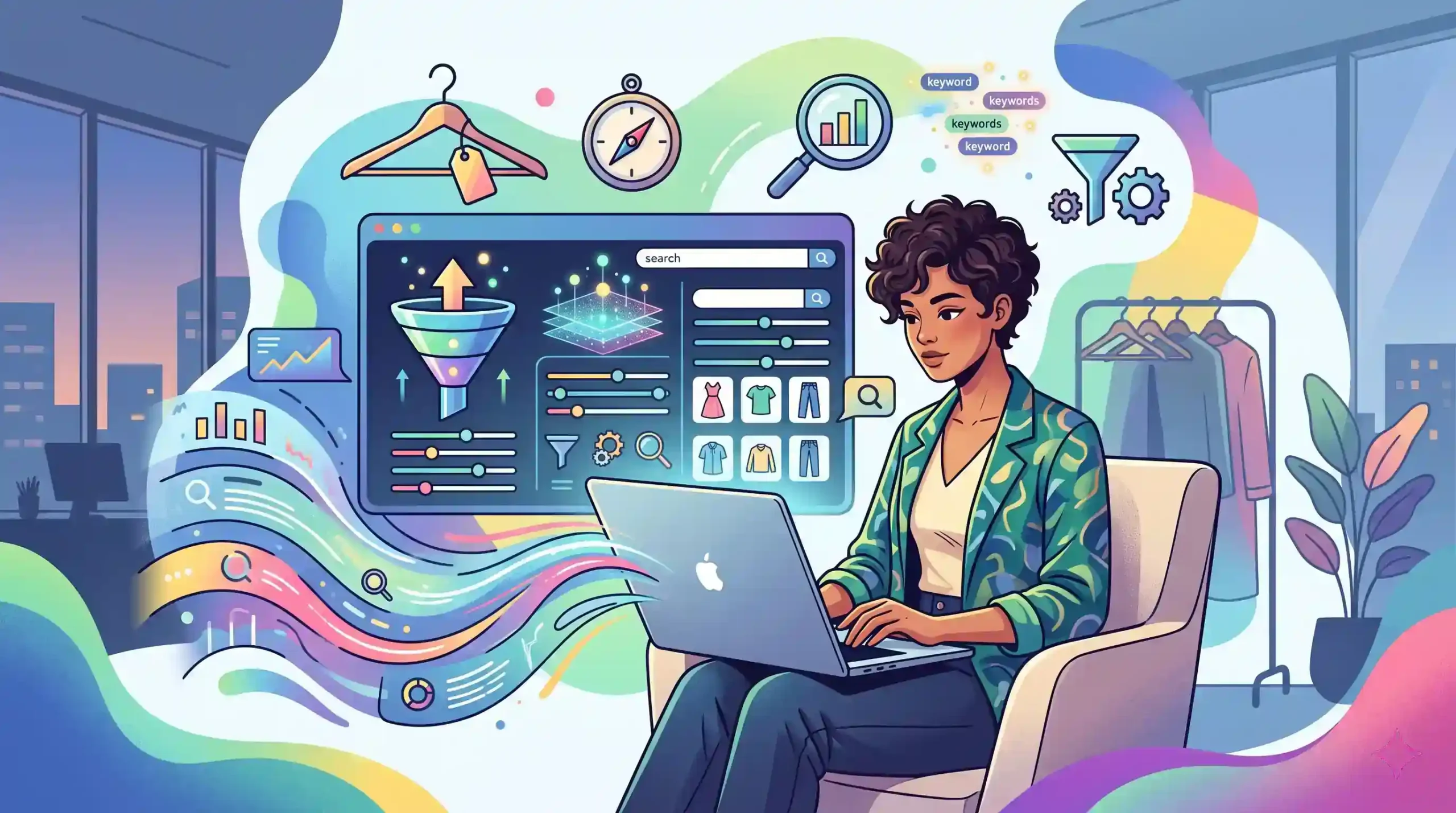 🛠️ استفاده از فیلترها و تکنیکهای پیشرفته در کیورد ریسرچ پوشاک