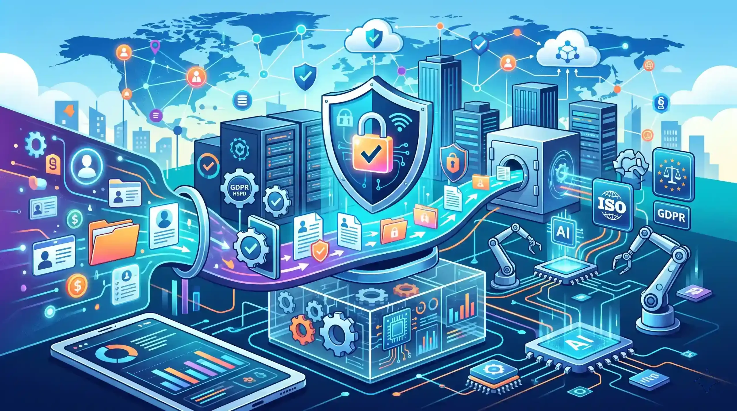 🛡️ امنیت اطلاعات مشتریان و انطباق با قوانین در سایه اتوماسیون