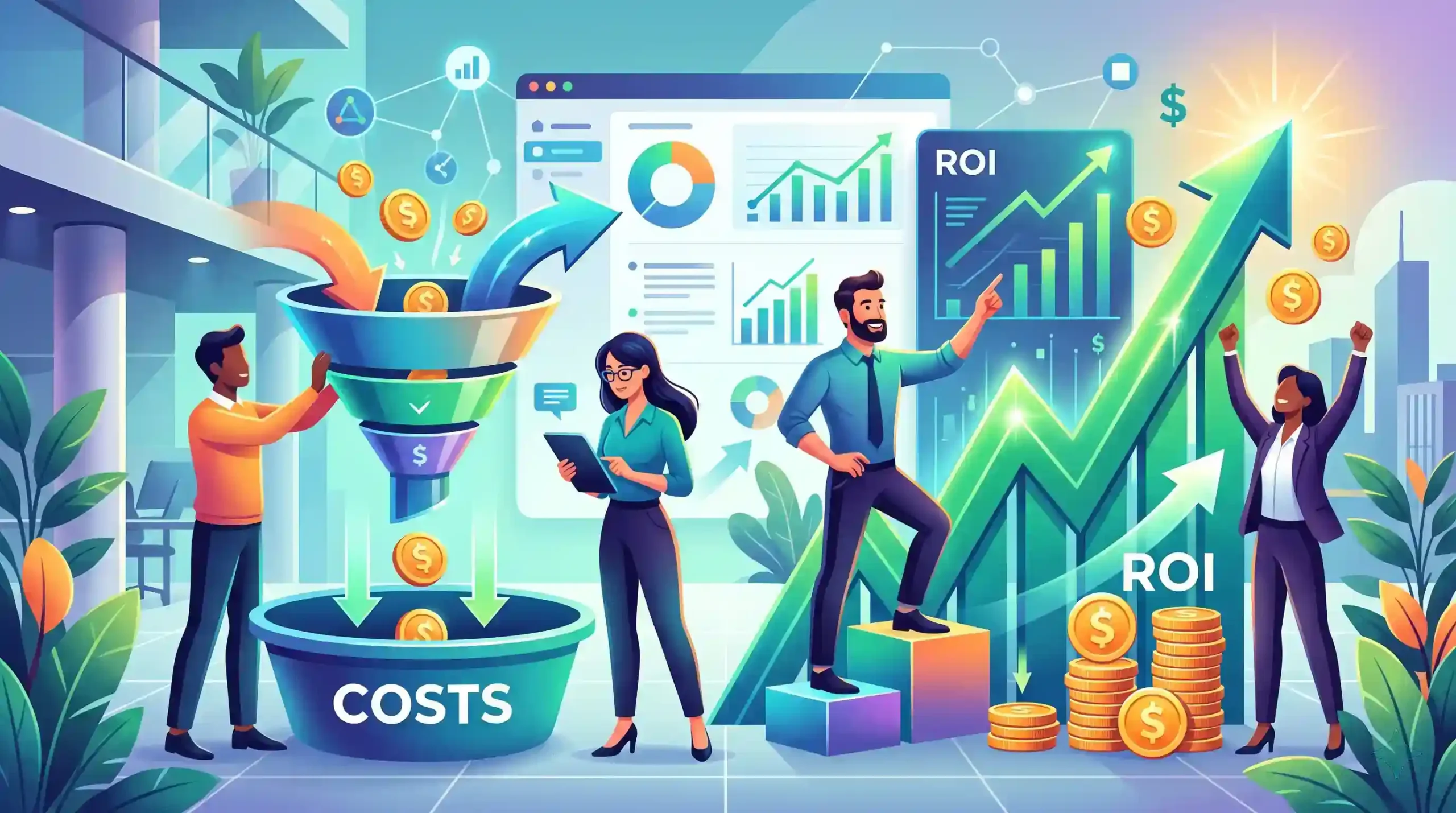 💡 کاهش هزینههای بازاریابی و افزایش نرخ بازگشت سرمایه (ROI)