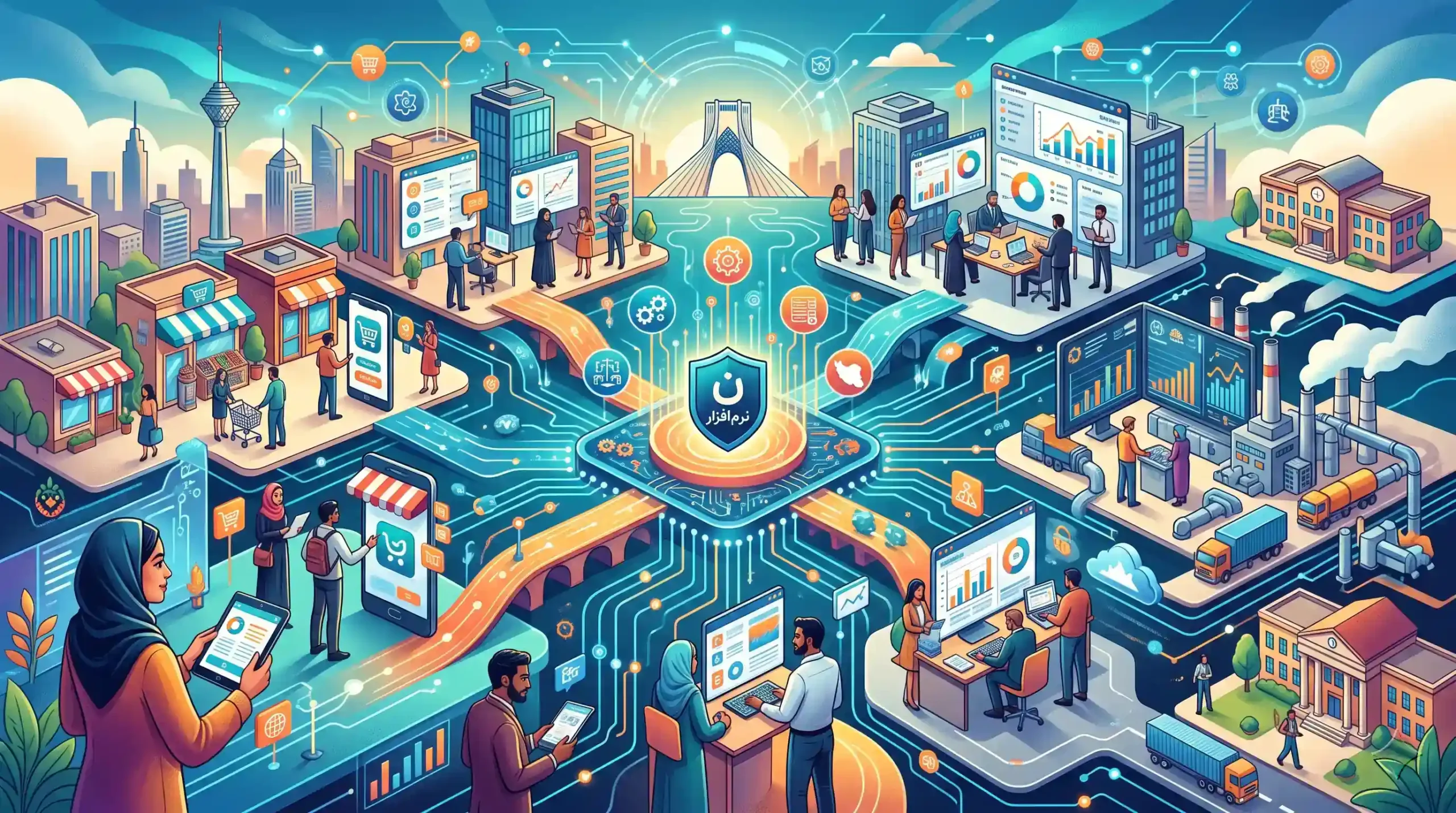 ⚙️ نقش ابزارها و سیستمهای نرمافزاری بومی در بازار ایران